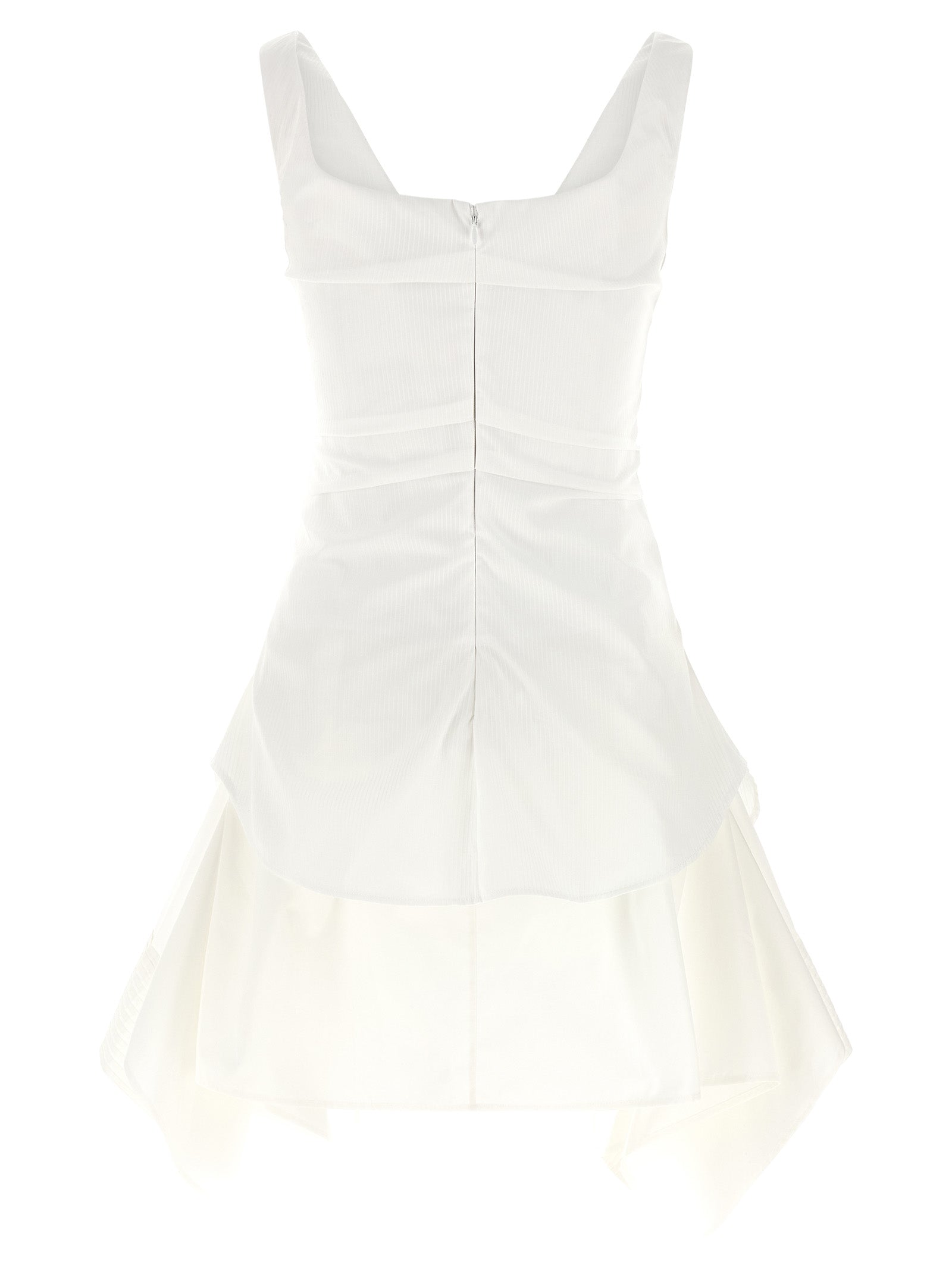 Alexander McQueen White Cotton Short Dress