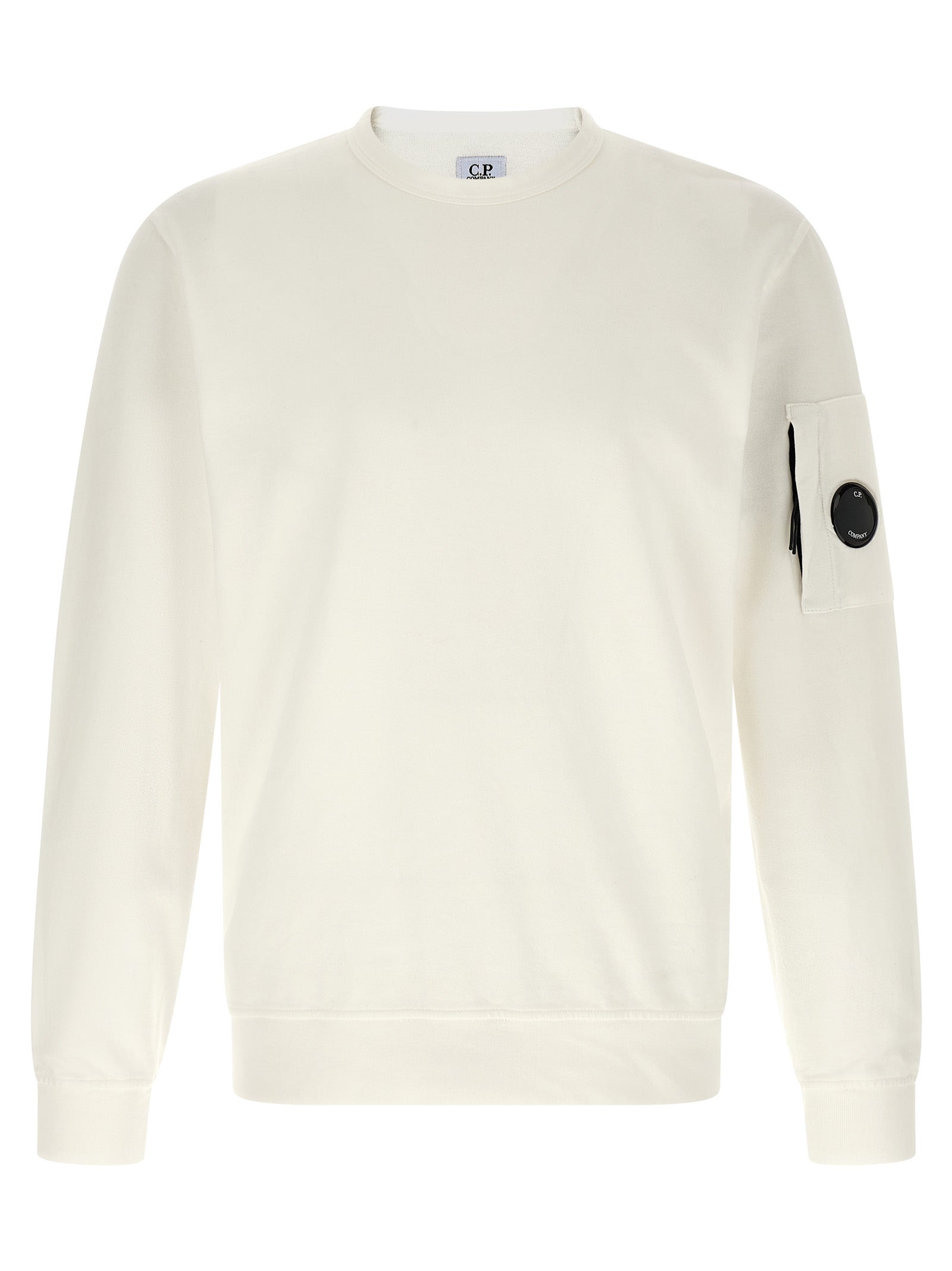 C.P. Company White Cotton Sweatshirt