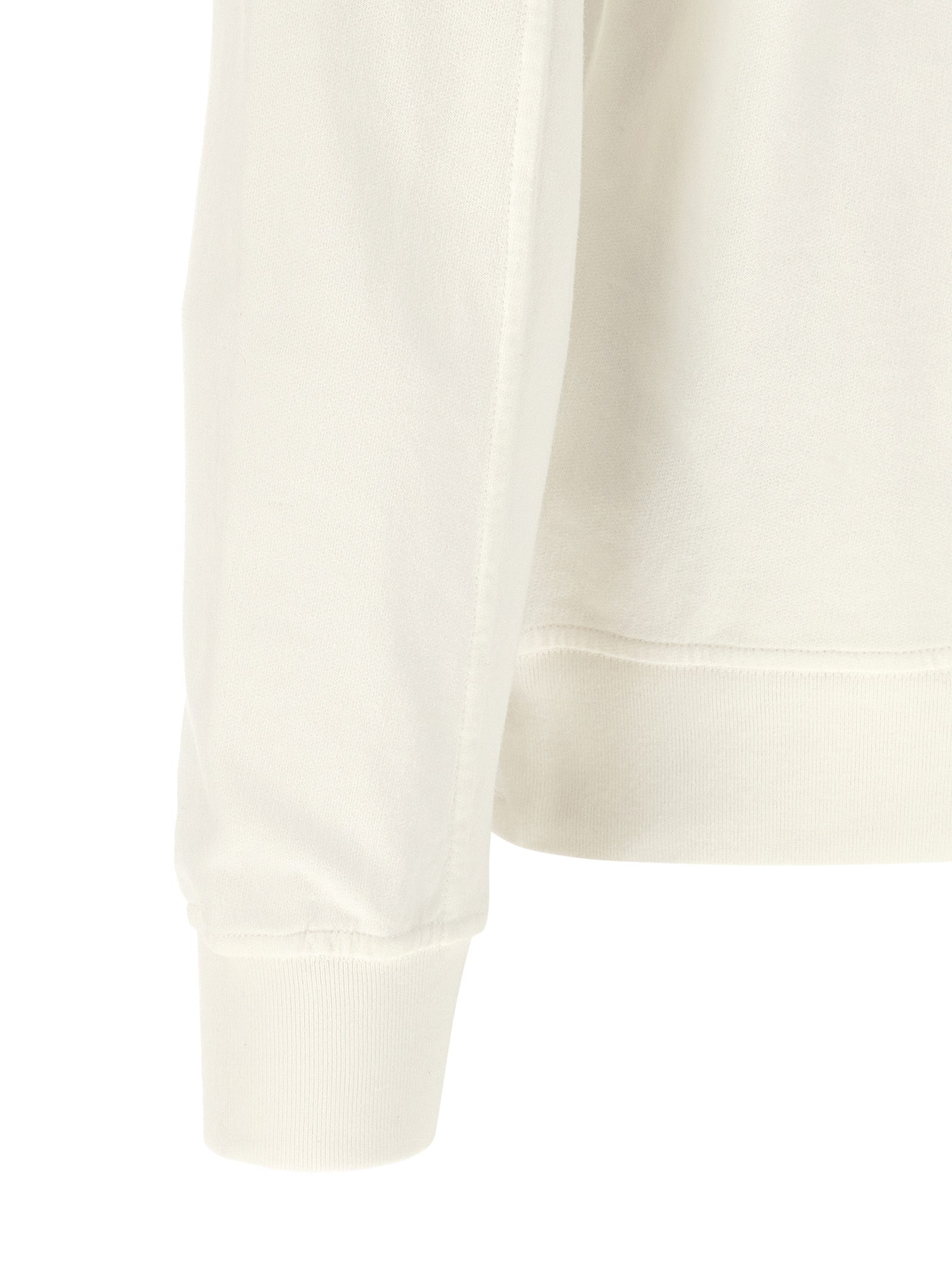 C.P. Company White Cotton Sweatshirt