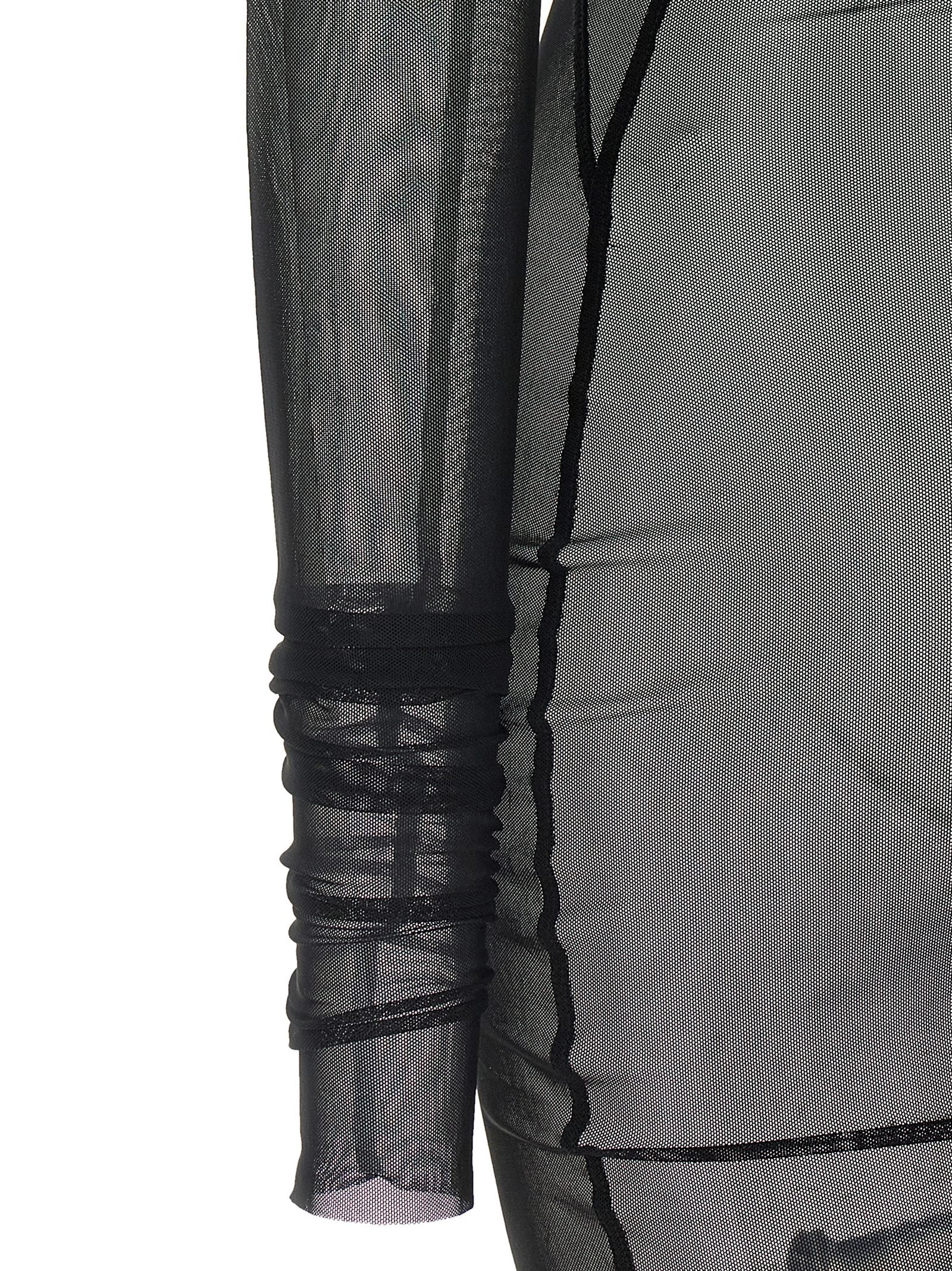 Rick Owens Black Nylon Long Dress