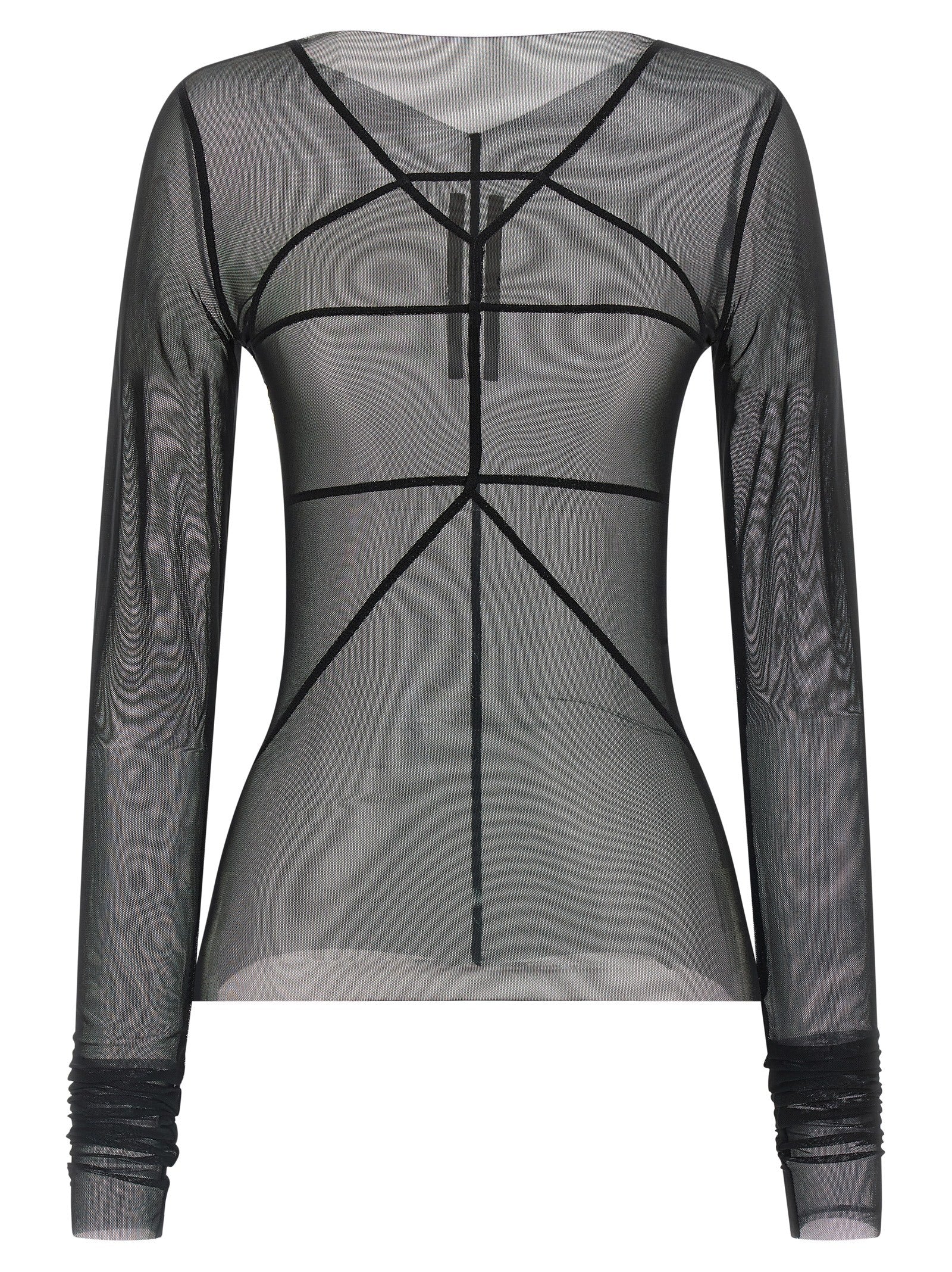 Rick Owens Black Nylon Cardigan