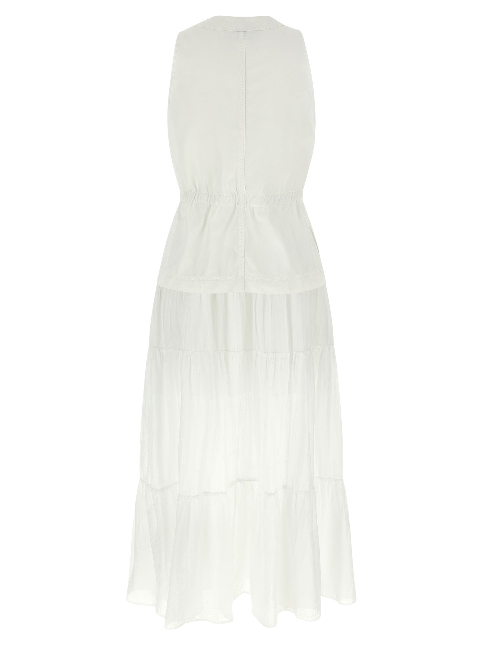 PINKO White Cotton Long Dress