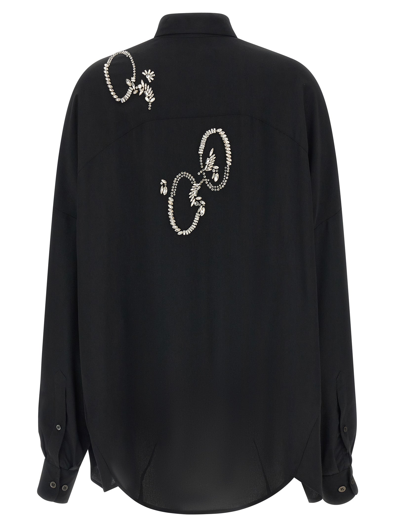 Dries Van Noten Black Polyester Blouse
