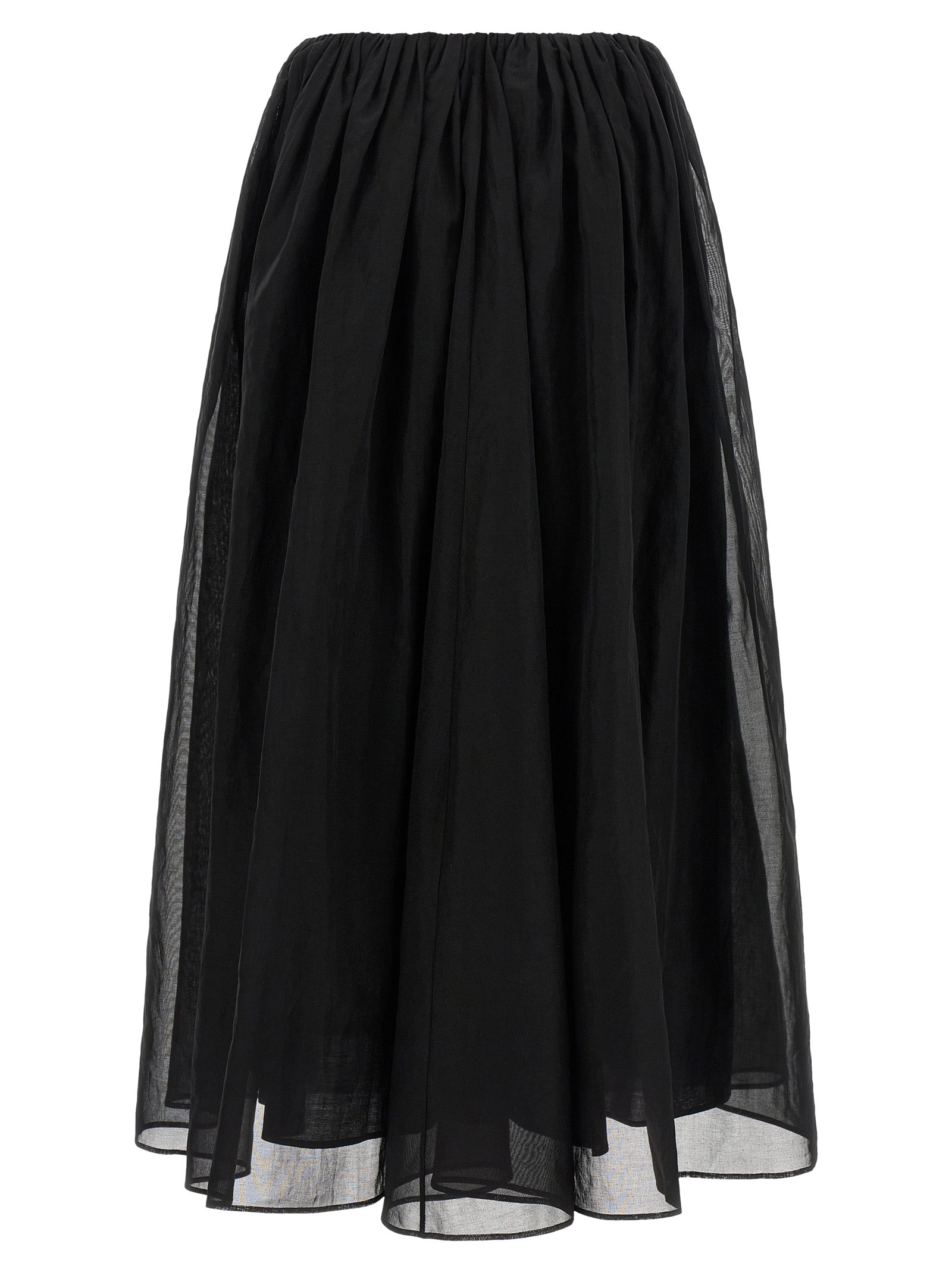 Brunello Cucinelli Black Cotton Mini Skirt