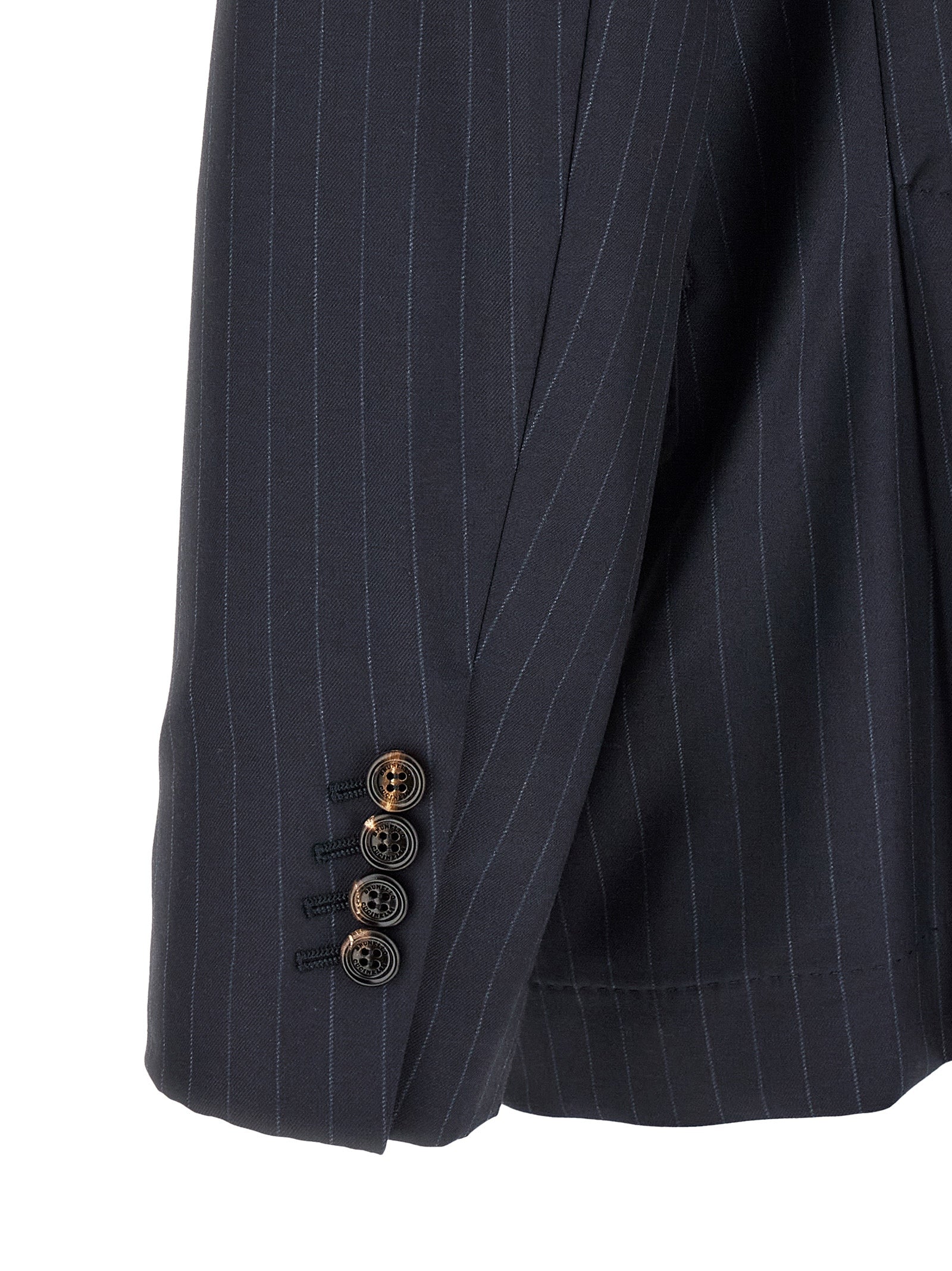 Brunello Cucinelli Blue Virgin Wool Blazer