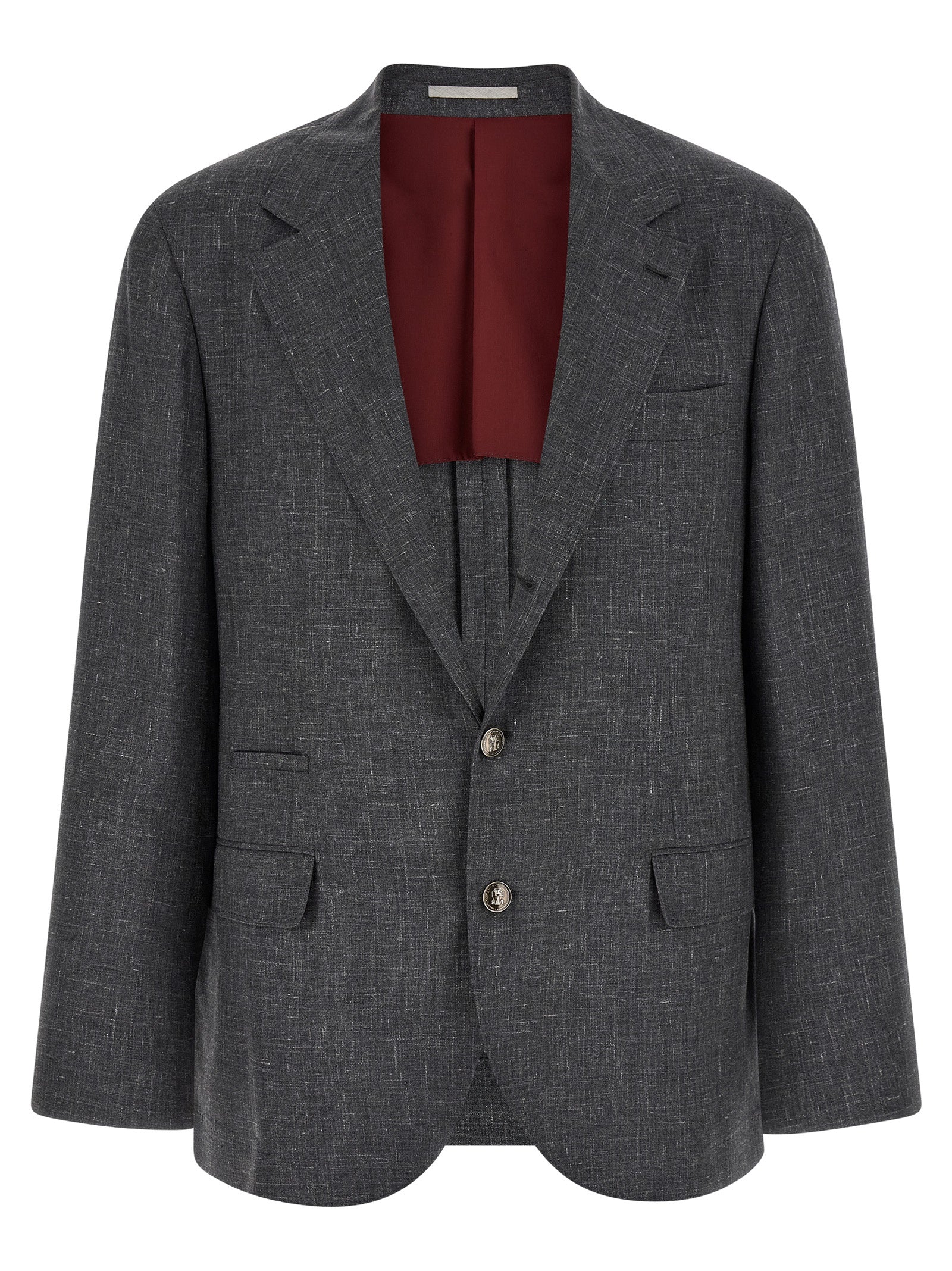 Brunello Cucinelli Gray Wool Blazer