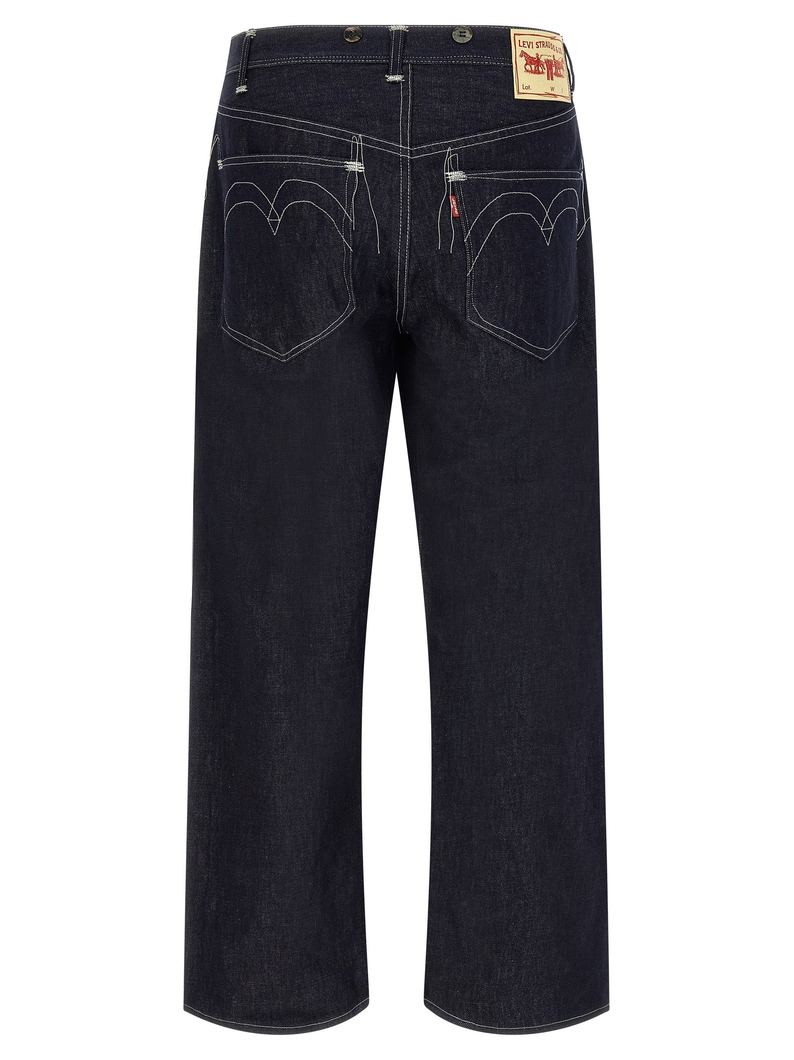 Junya Watanabe Blue Cotton Straight-Leg Jeans