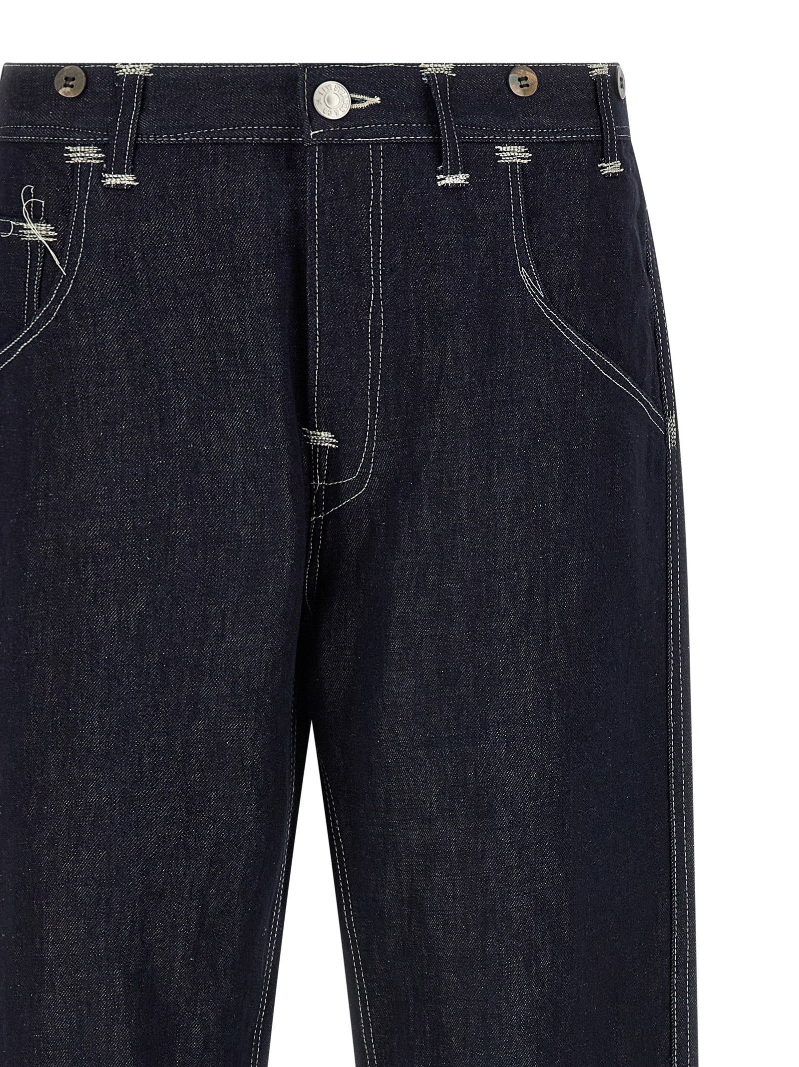 Junya Watanabe Blue Cotton Straight-Leg Jeans