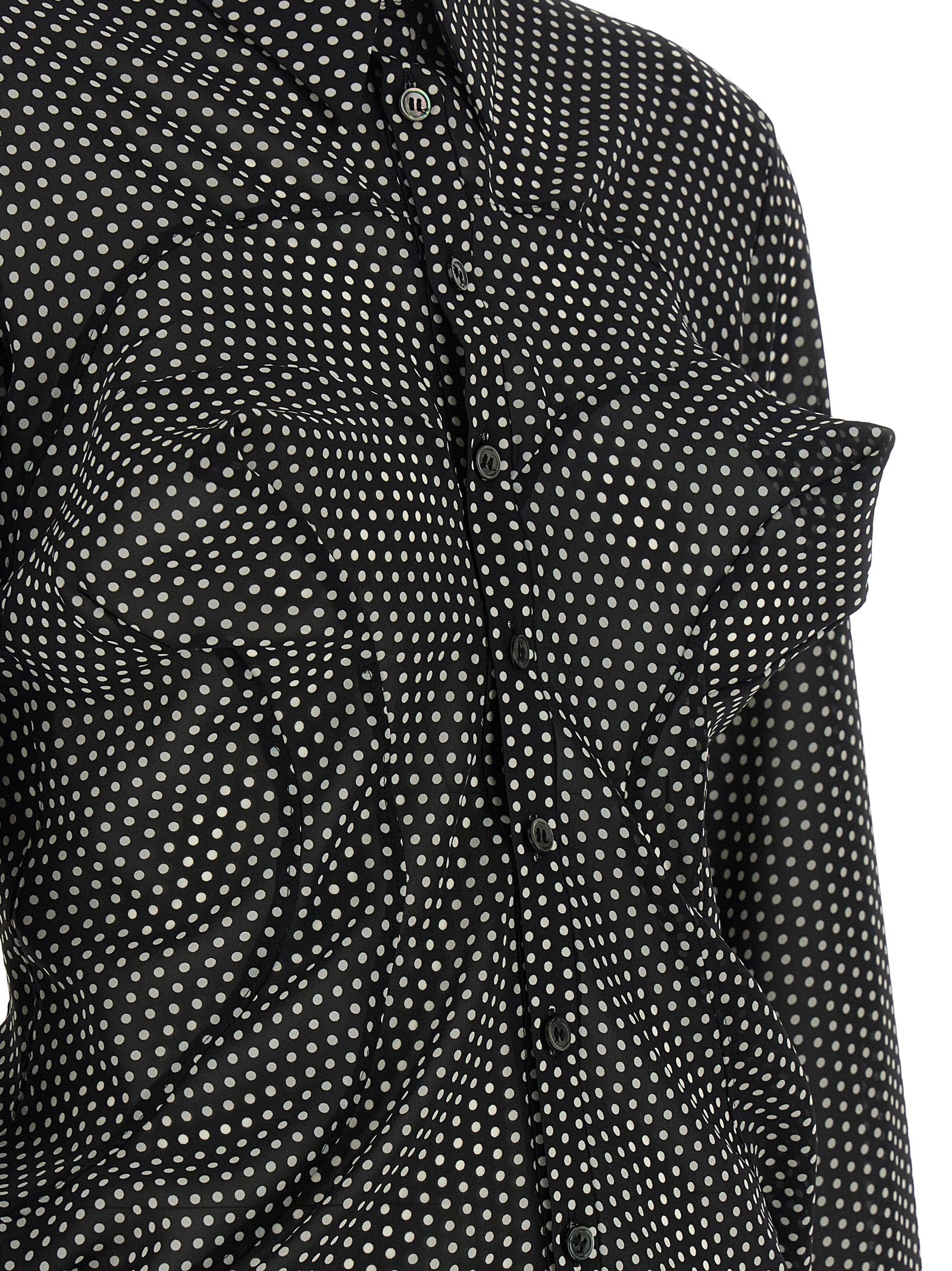 Junya Watanabe Bicolor Polyester Blouse