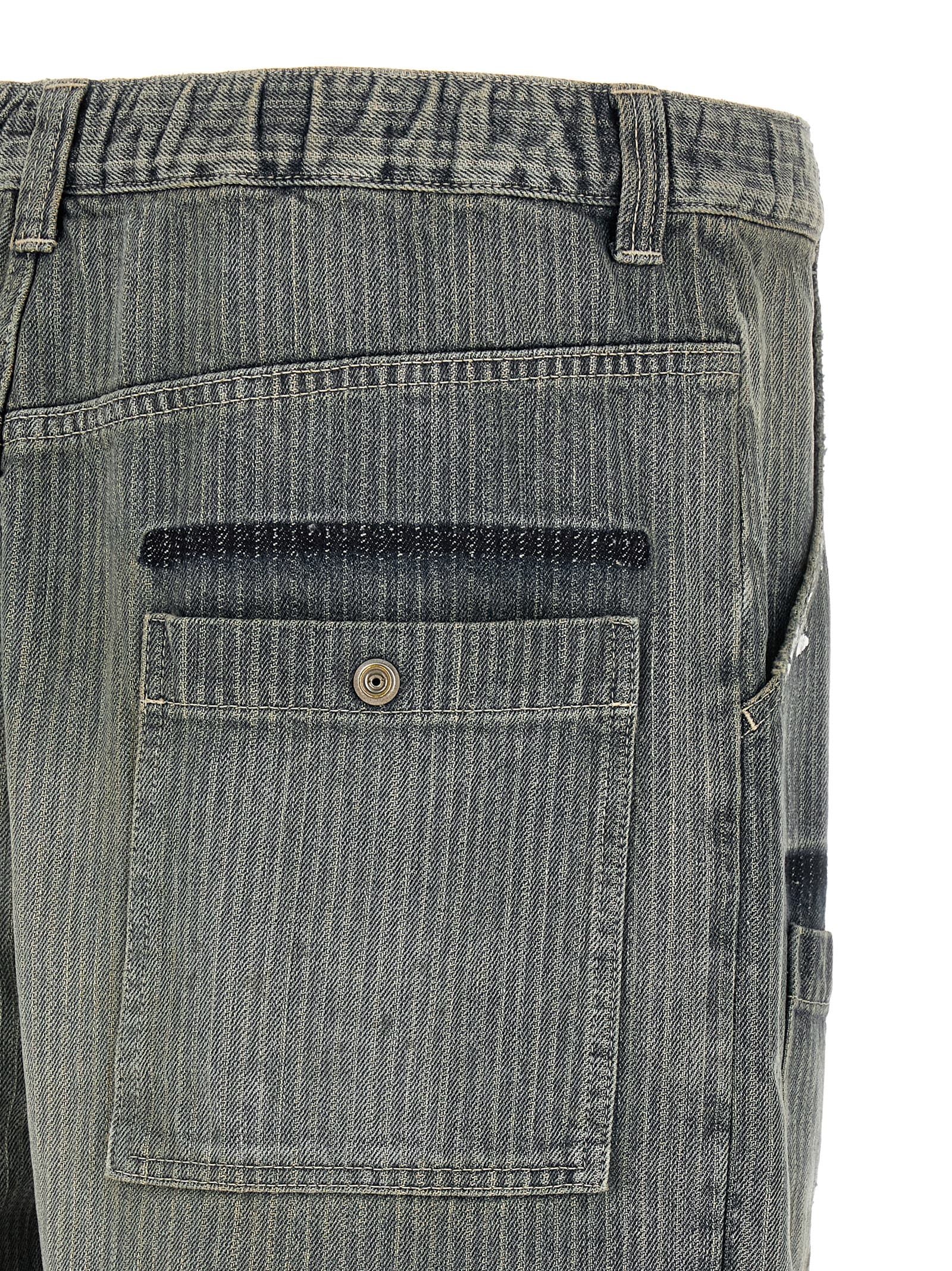 Maison Mihara Yasuhiro Blue Cotton Tapered Jeans