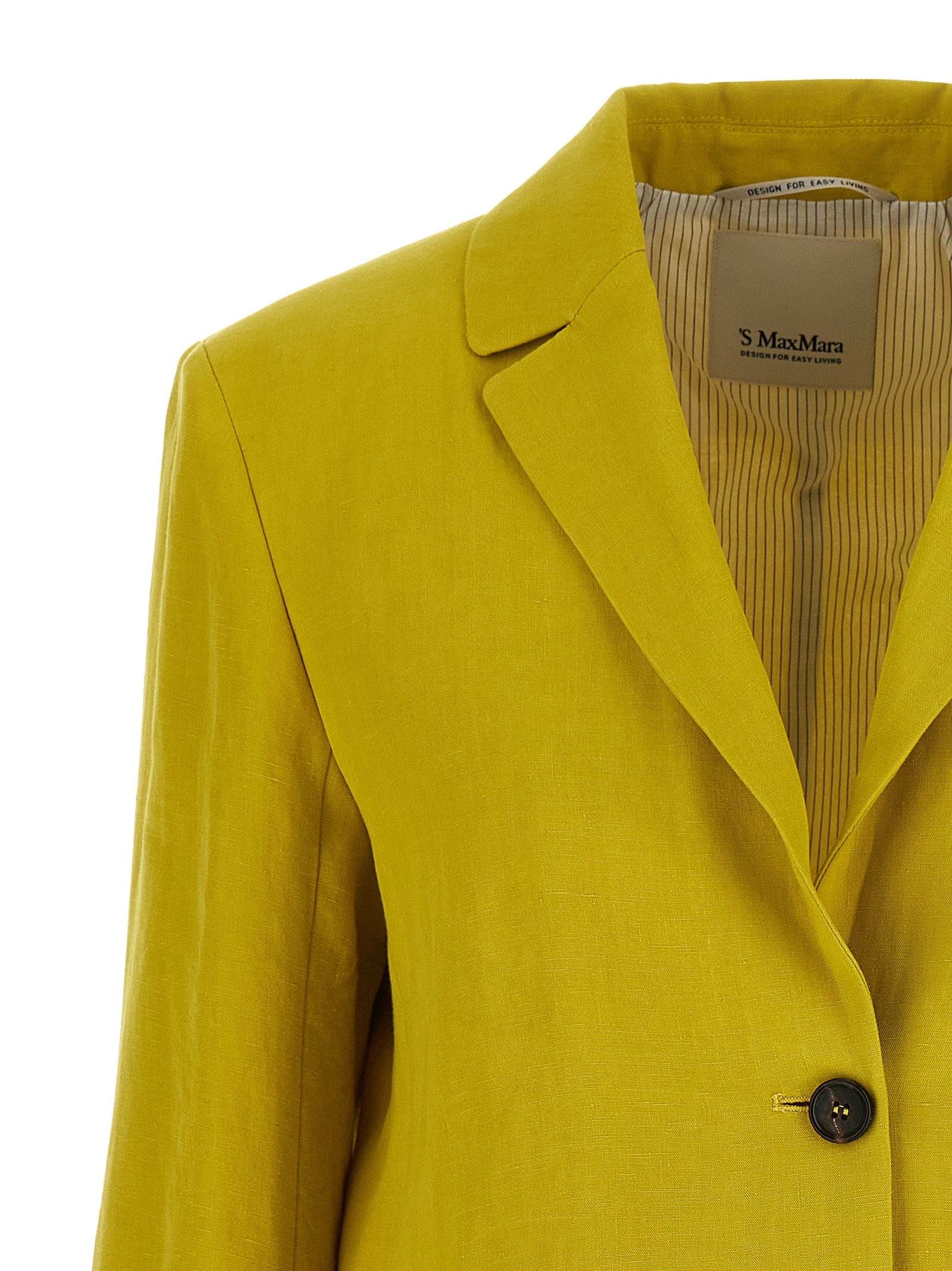 'S Max Mara Bicolor Linen Blazer
