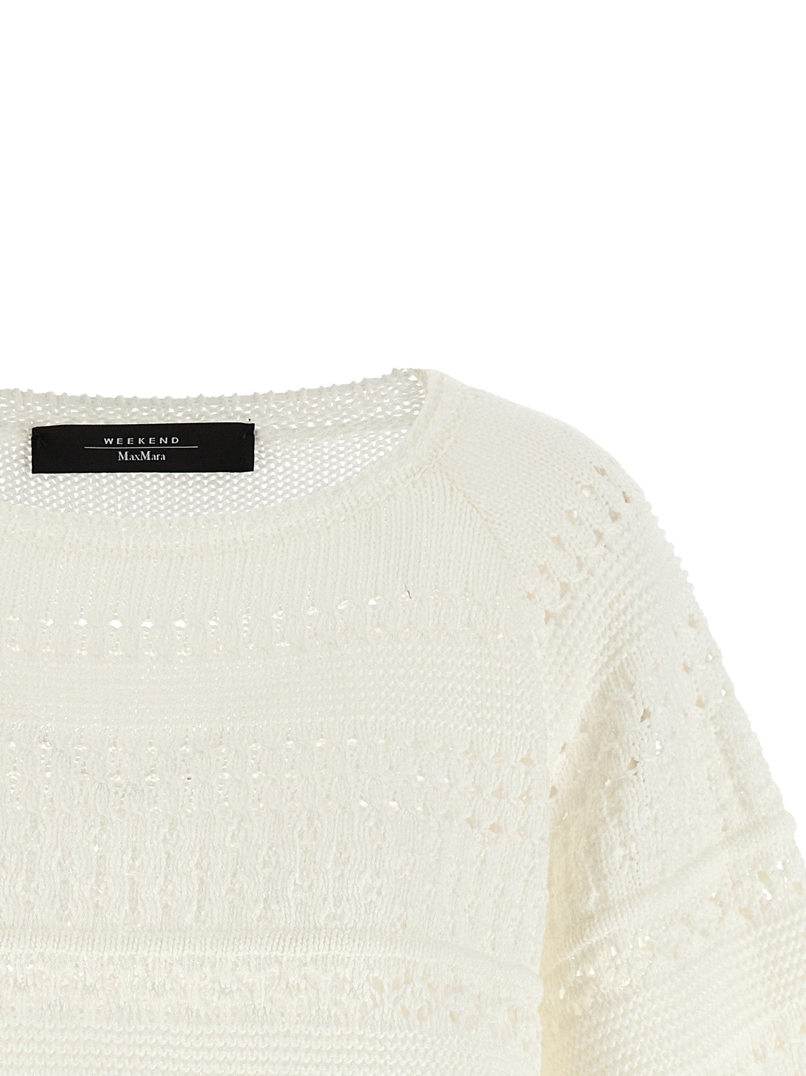 Max Mara White Cotton Cardigan
