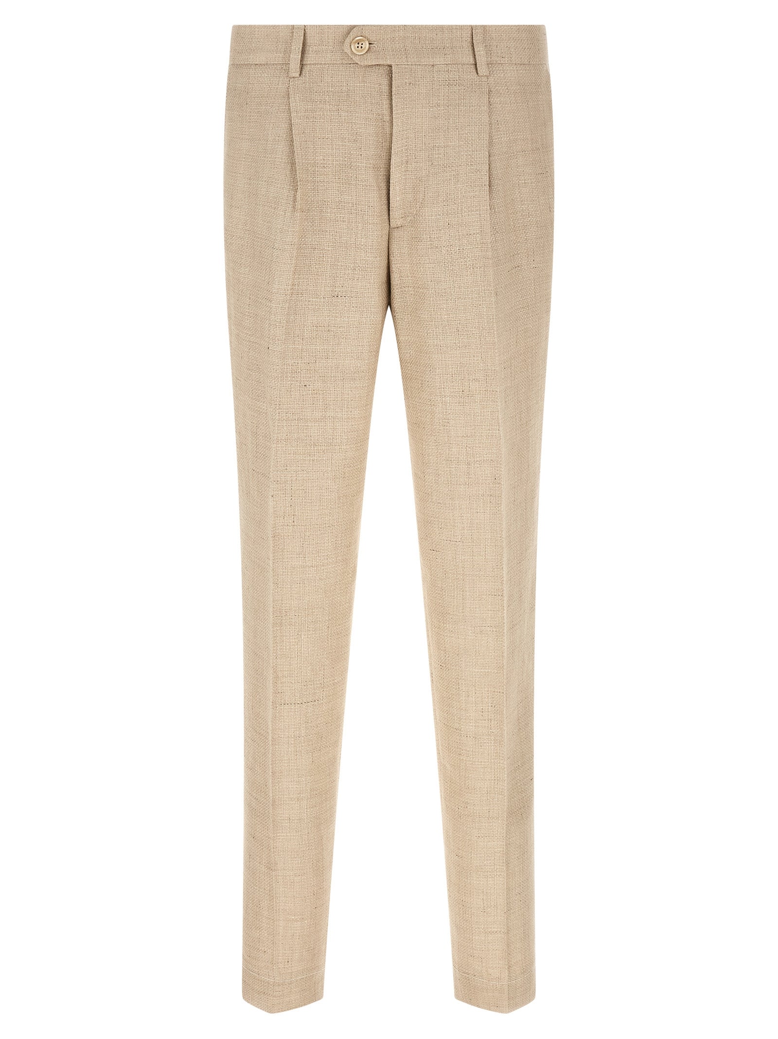Brunello Cucinelli Beige Silk Two-Piece Suit