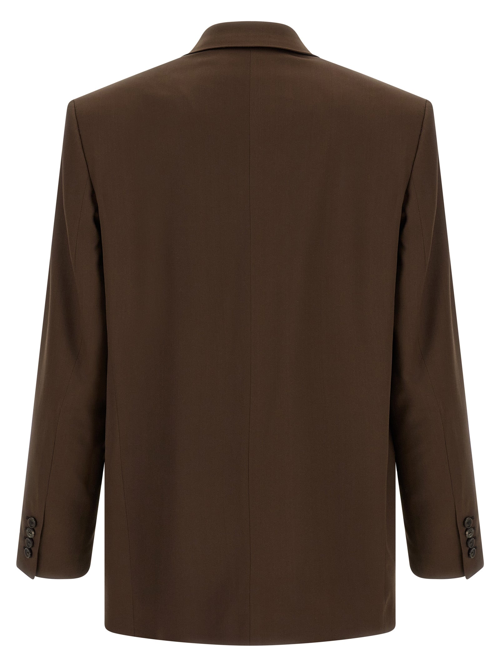 Saint Laurent Brown Silk Blazer