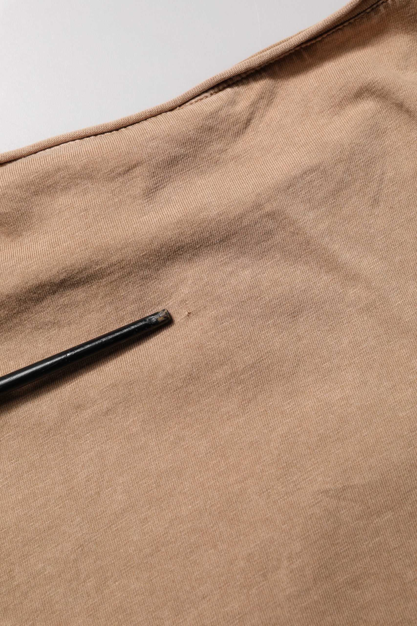 Dolce & Gabbana Brown Cotton Logo Patch Round Neck T-shirt