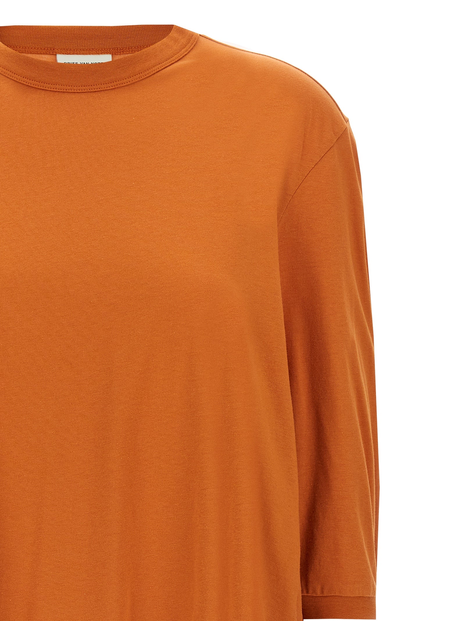 Dries Van Noten Orange Cotton T-Shirt