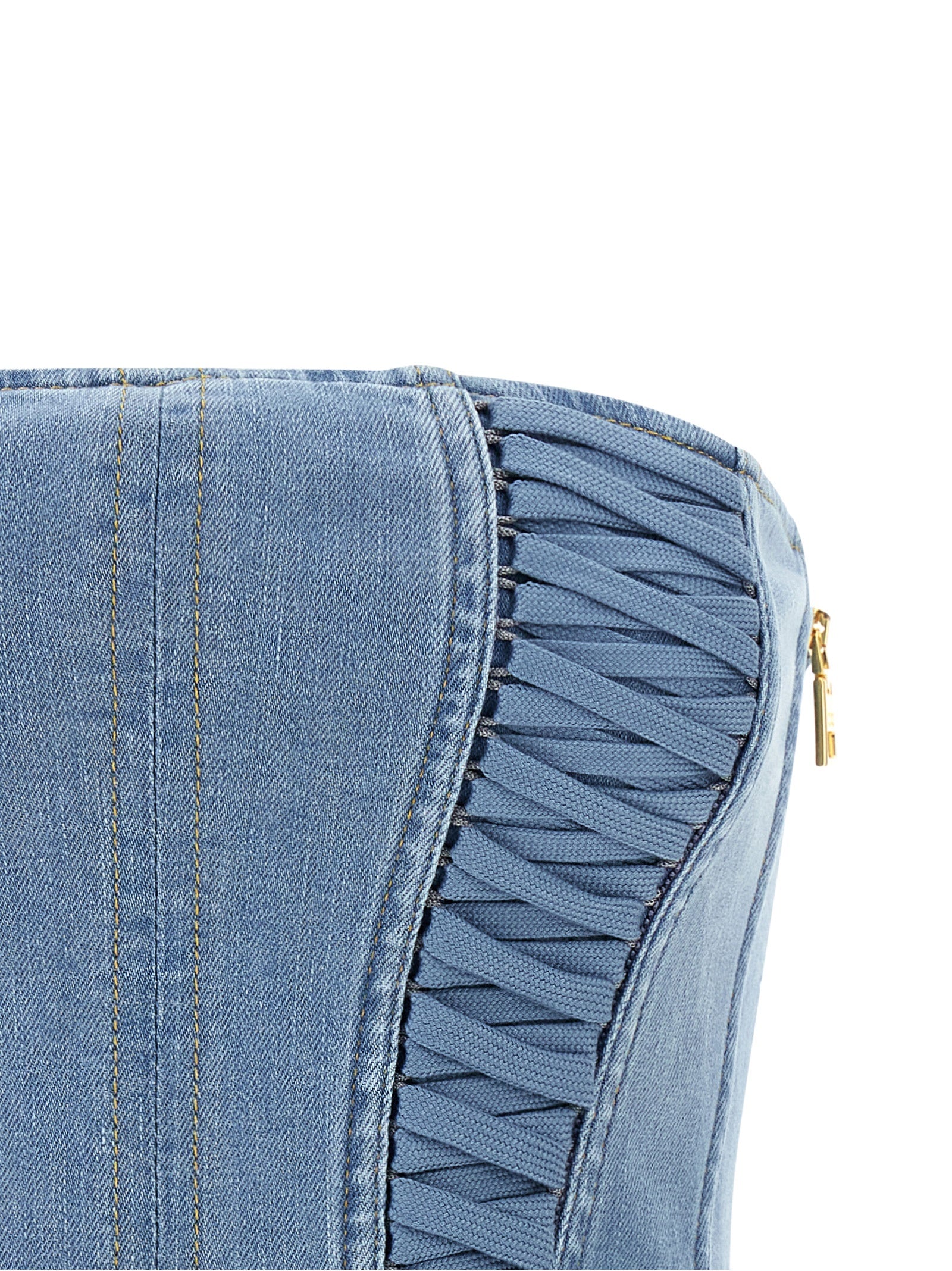 Elisabetta Franchi Blue Cotton Blouse