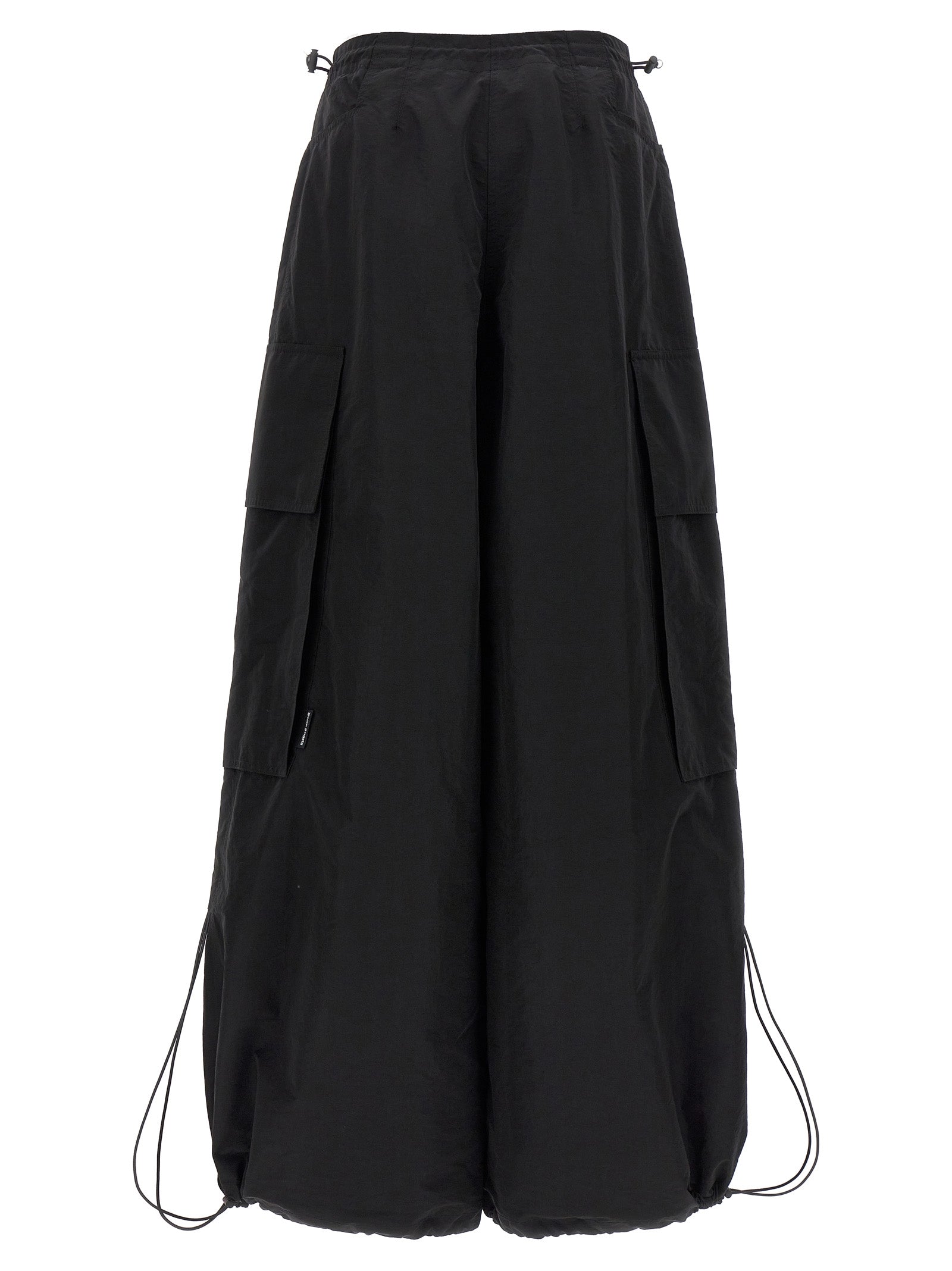 Palm Angels Black Polyamide Casual Pants