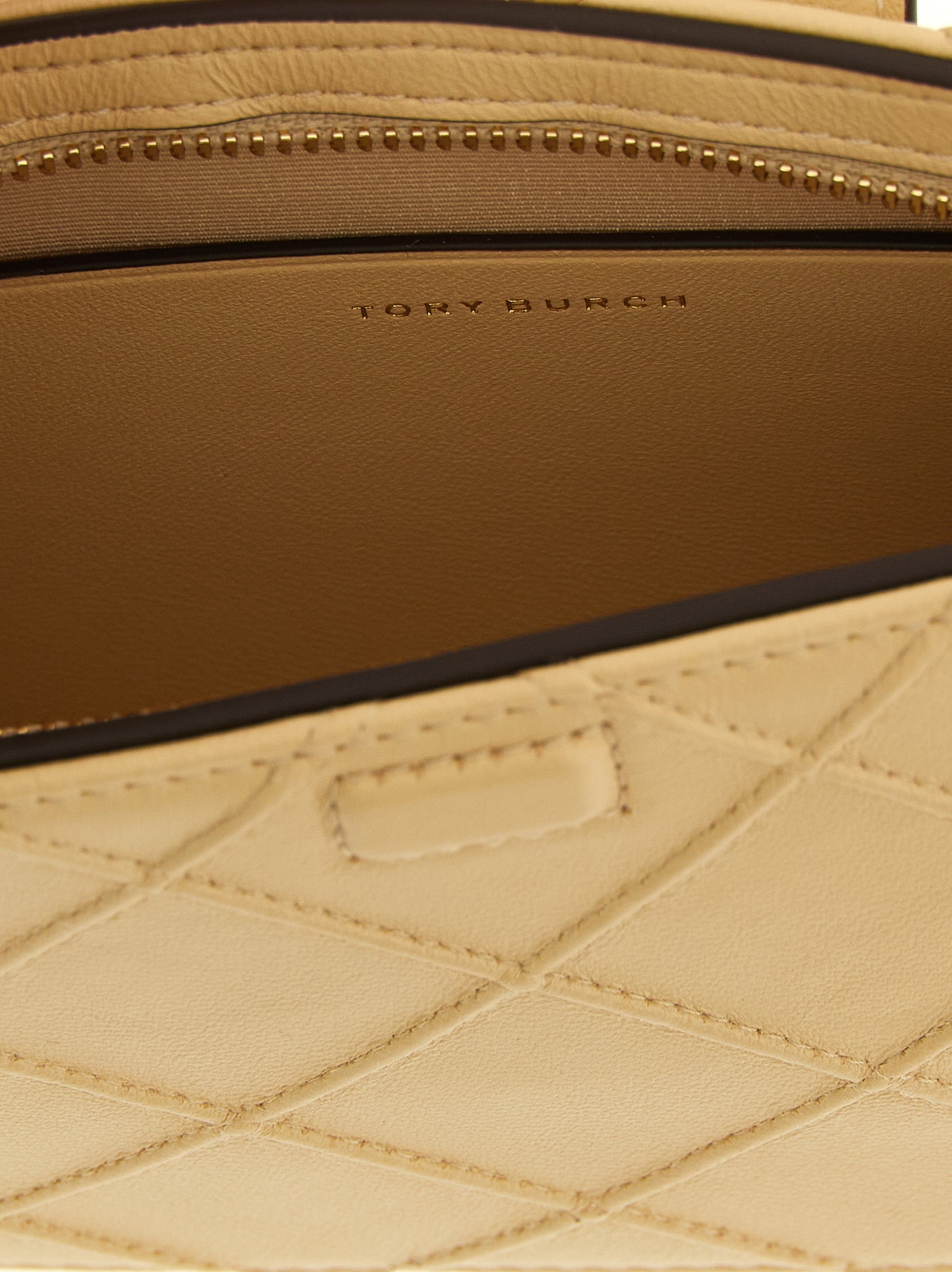 Tory Burch Beige Lamb Leather Cardholder