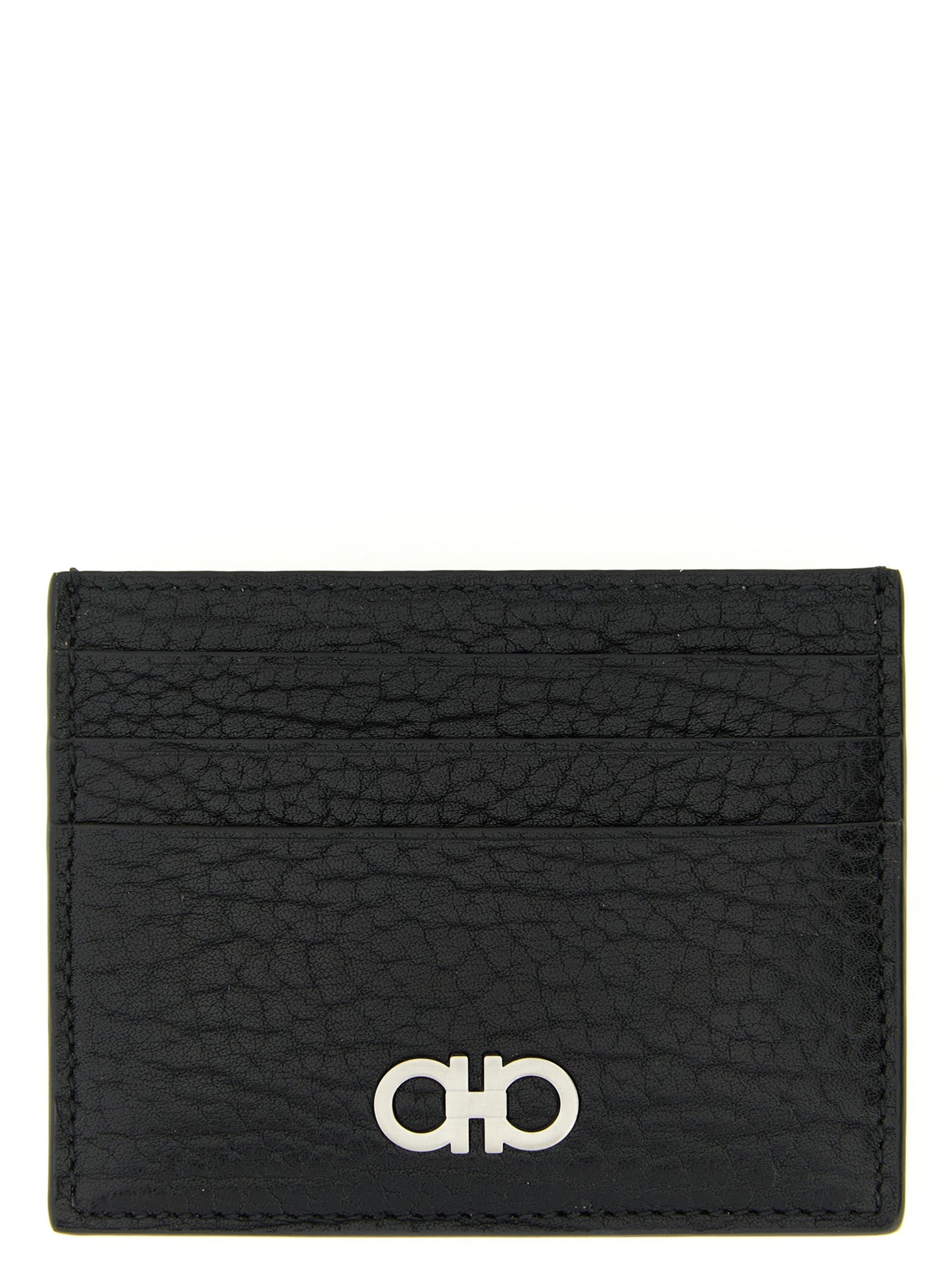 Ferragamo Black Calfskin Cardholder