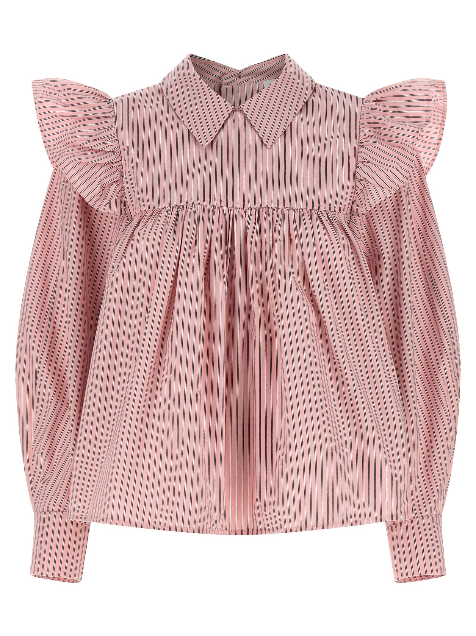 Ganni Multicolor Organic Cotton Blouse