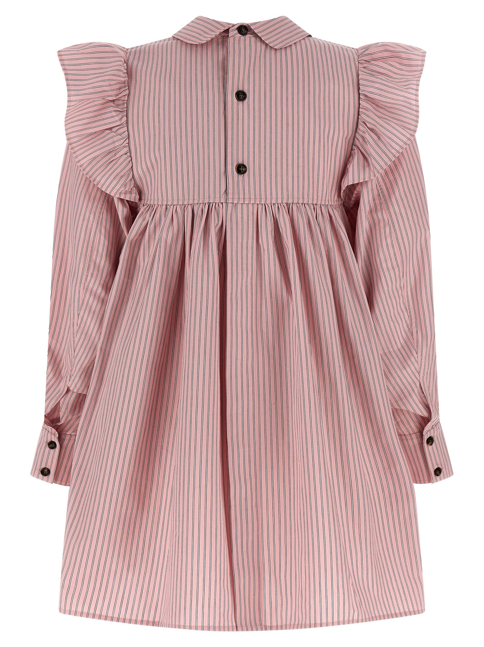 Ganni Multicolor Organic Cotton Short Dress