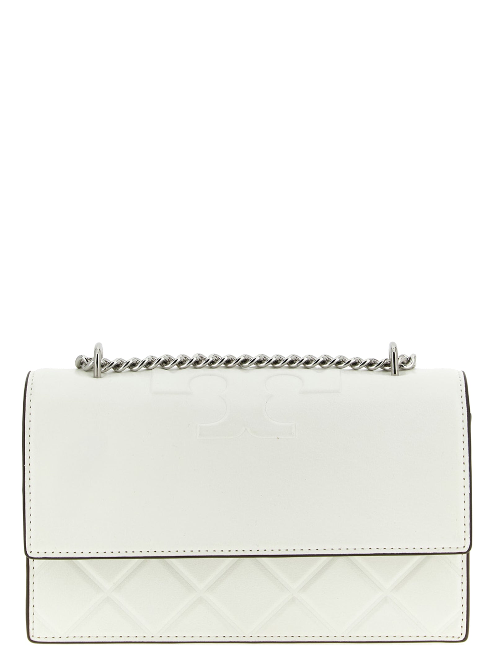 Tory Burch White Goatskin Crossbody Bag