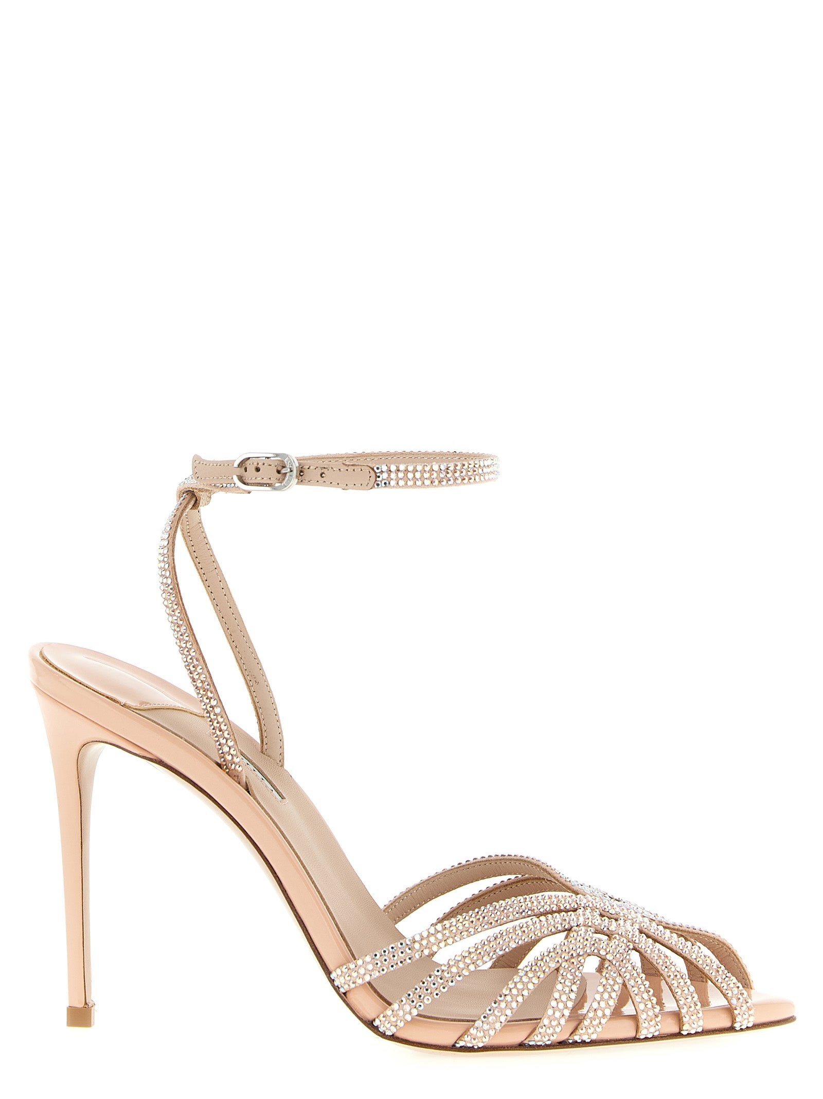 LE SILLA Multicolor Goatskin Stiletto Heel Sandals