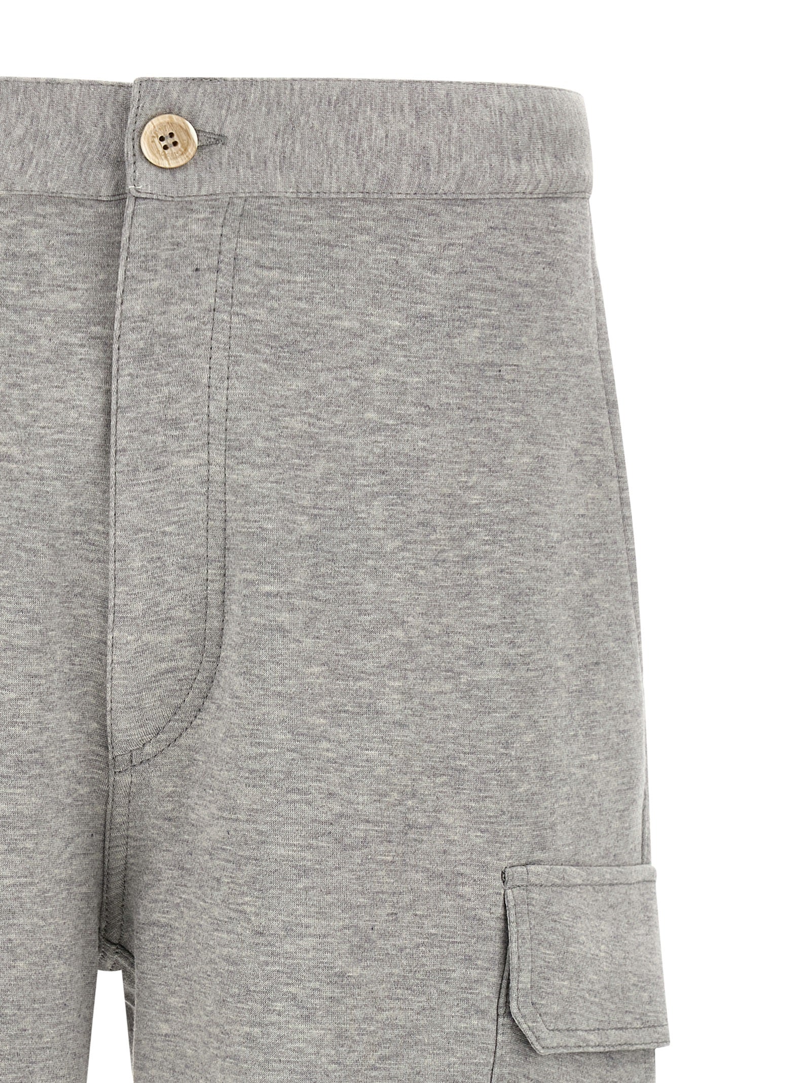 Brunello Cucinelli Gray Cotton Bermuda Shorts