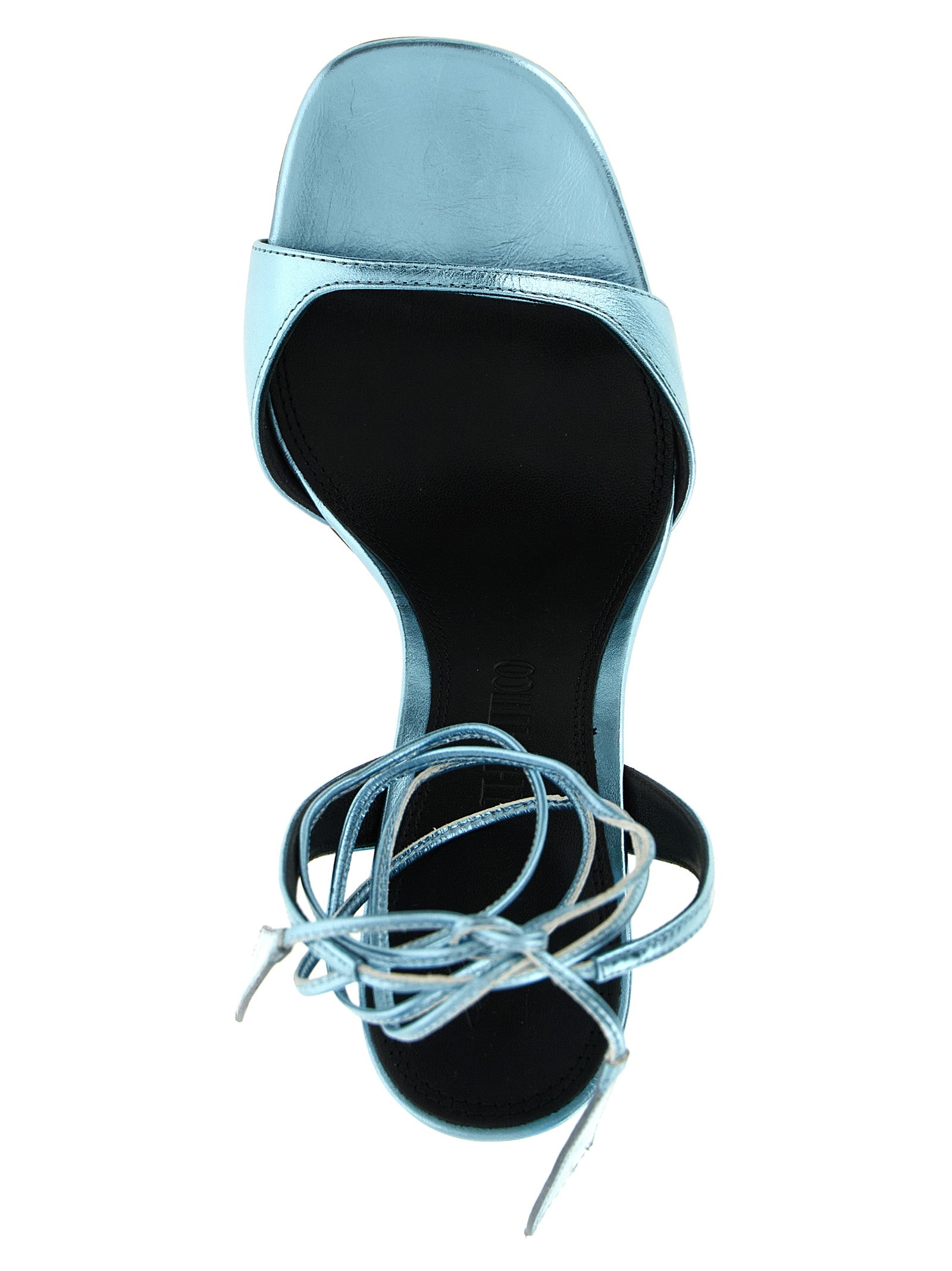 The Attico Blue Calfskin Stiletto Heel Sandals