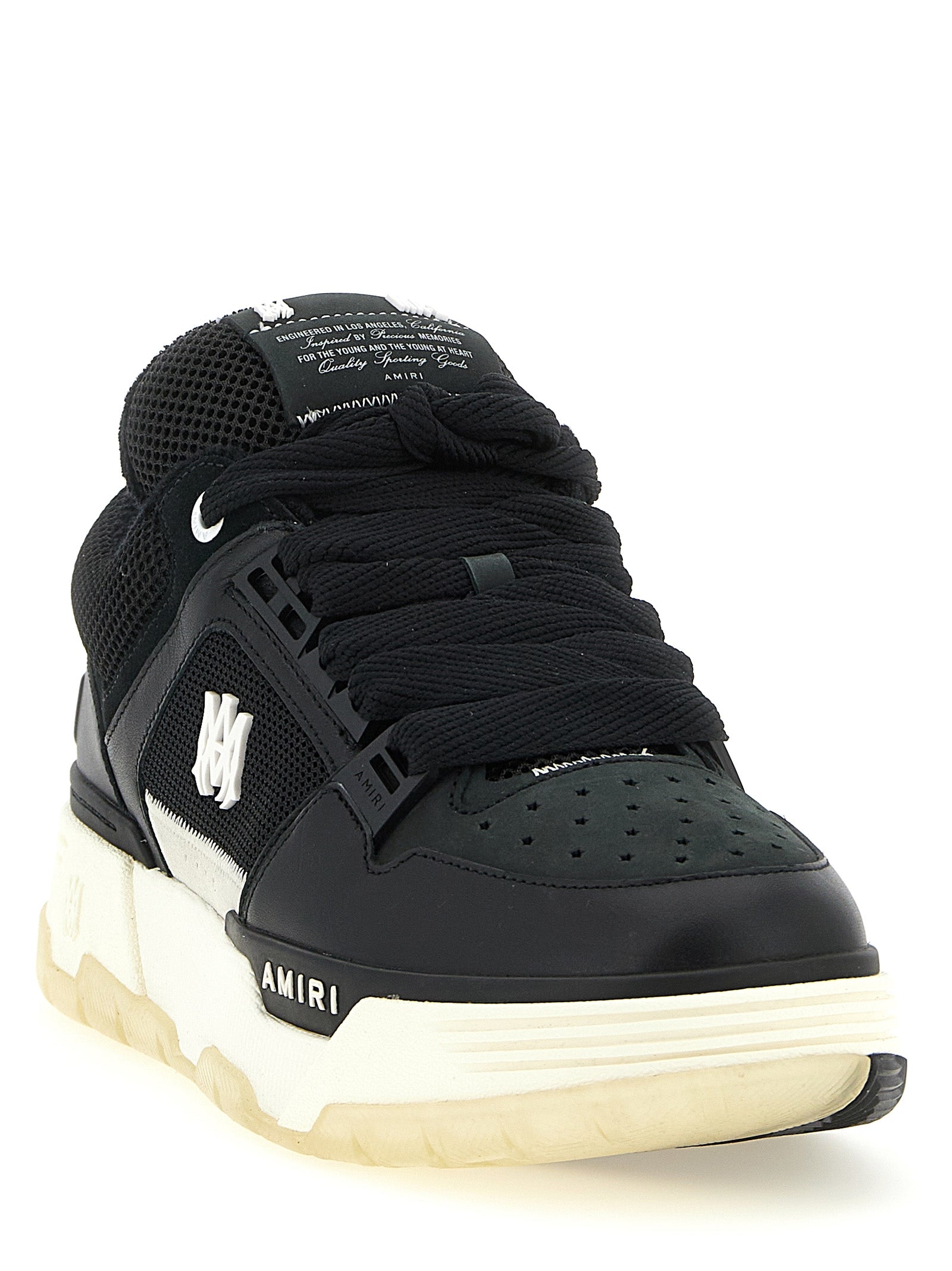 Amiri Black Calfskin Athletic Sneakers