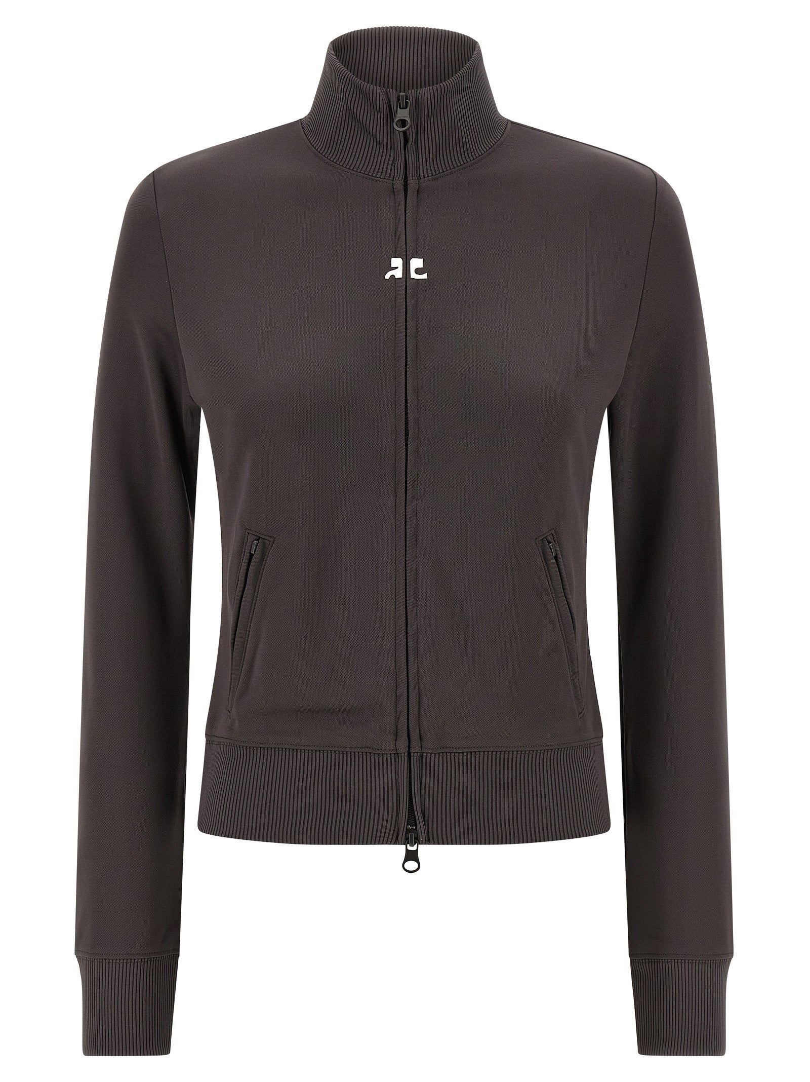 Courrèges Gray Polyester Sweatshirt