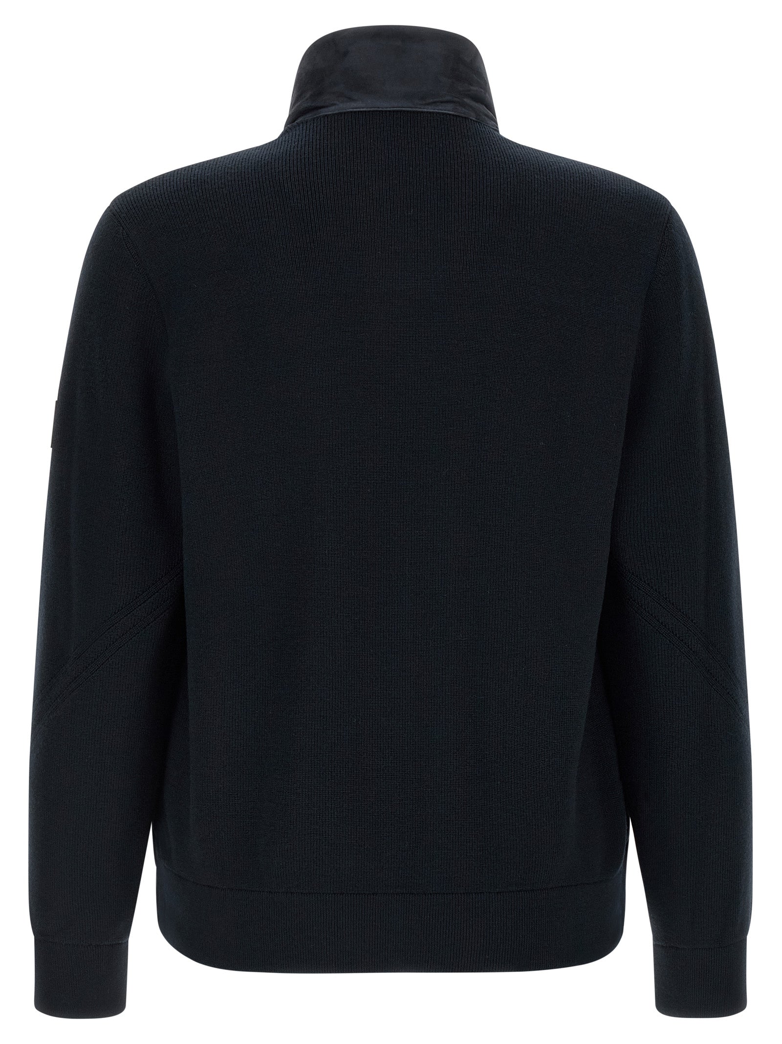 Mackage Blue Virgin Wool Full-Length Jacket