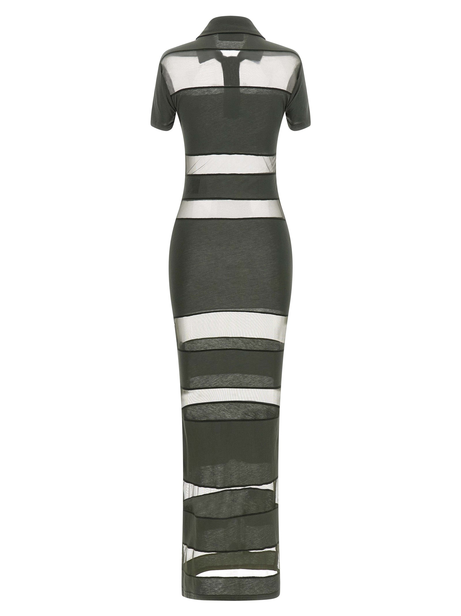 Coperni Bicolor Cotton Long Dress