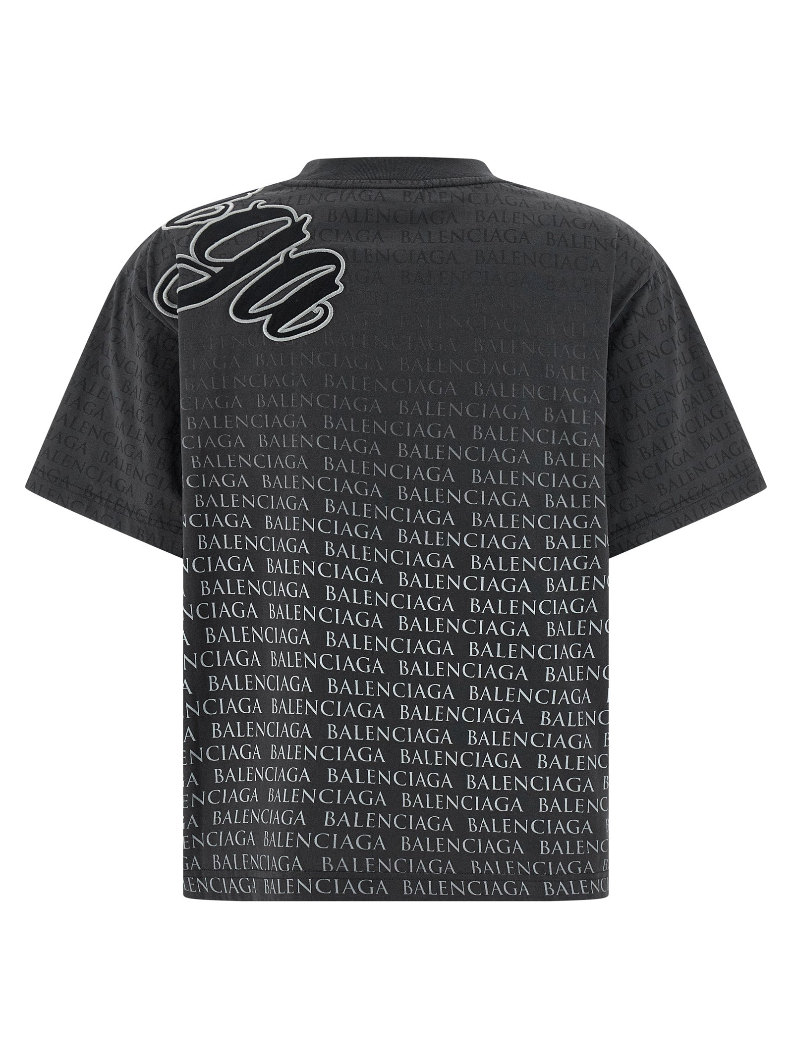 Balenciaga Black Cotton T-Shirt
