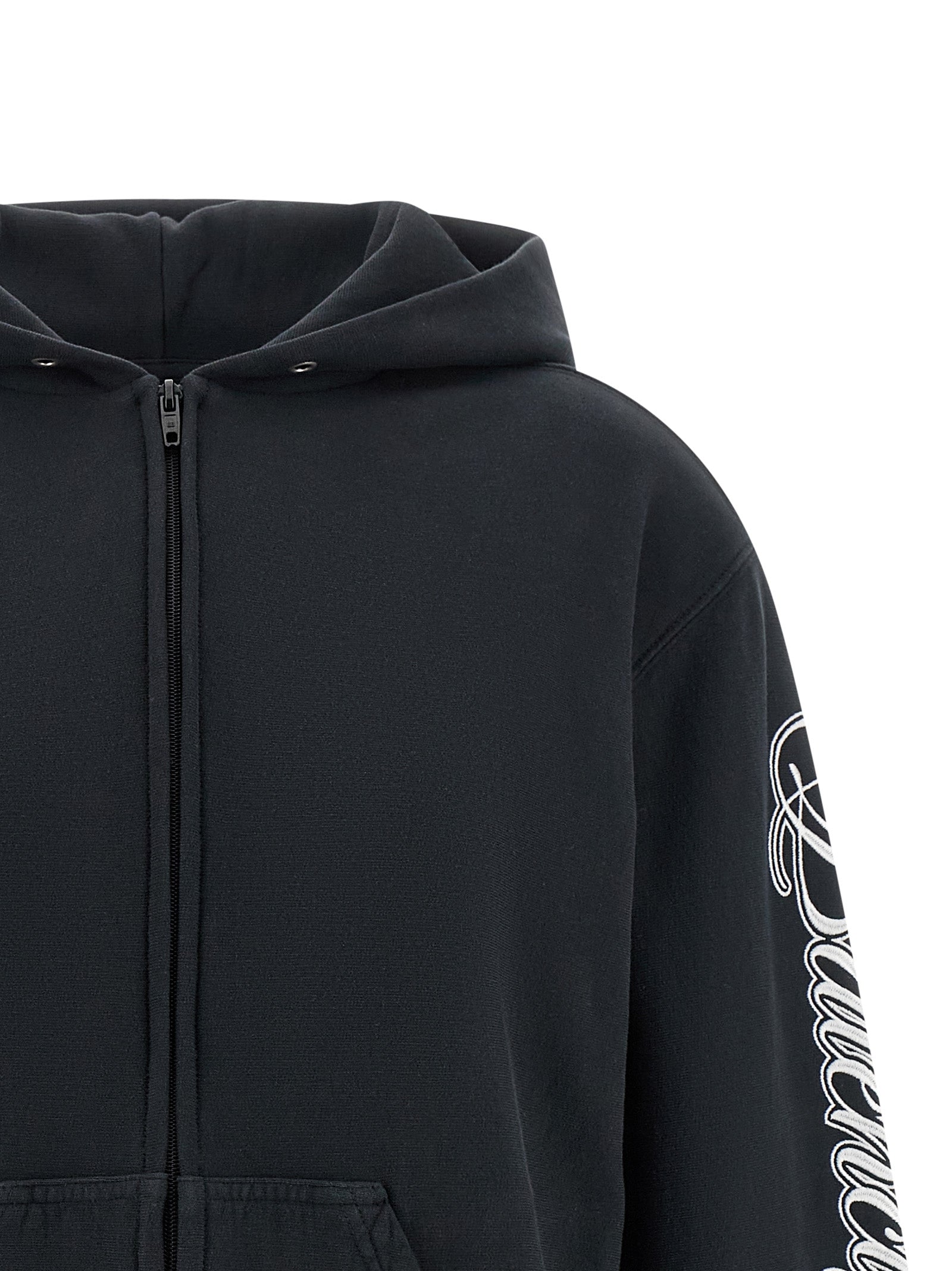 Balenciaga Black Cotton Sweatshirt