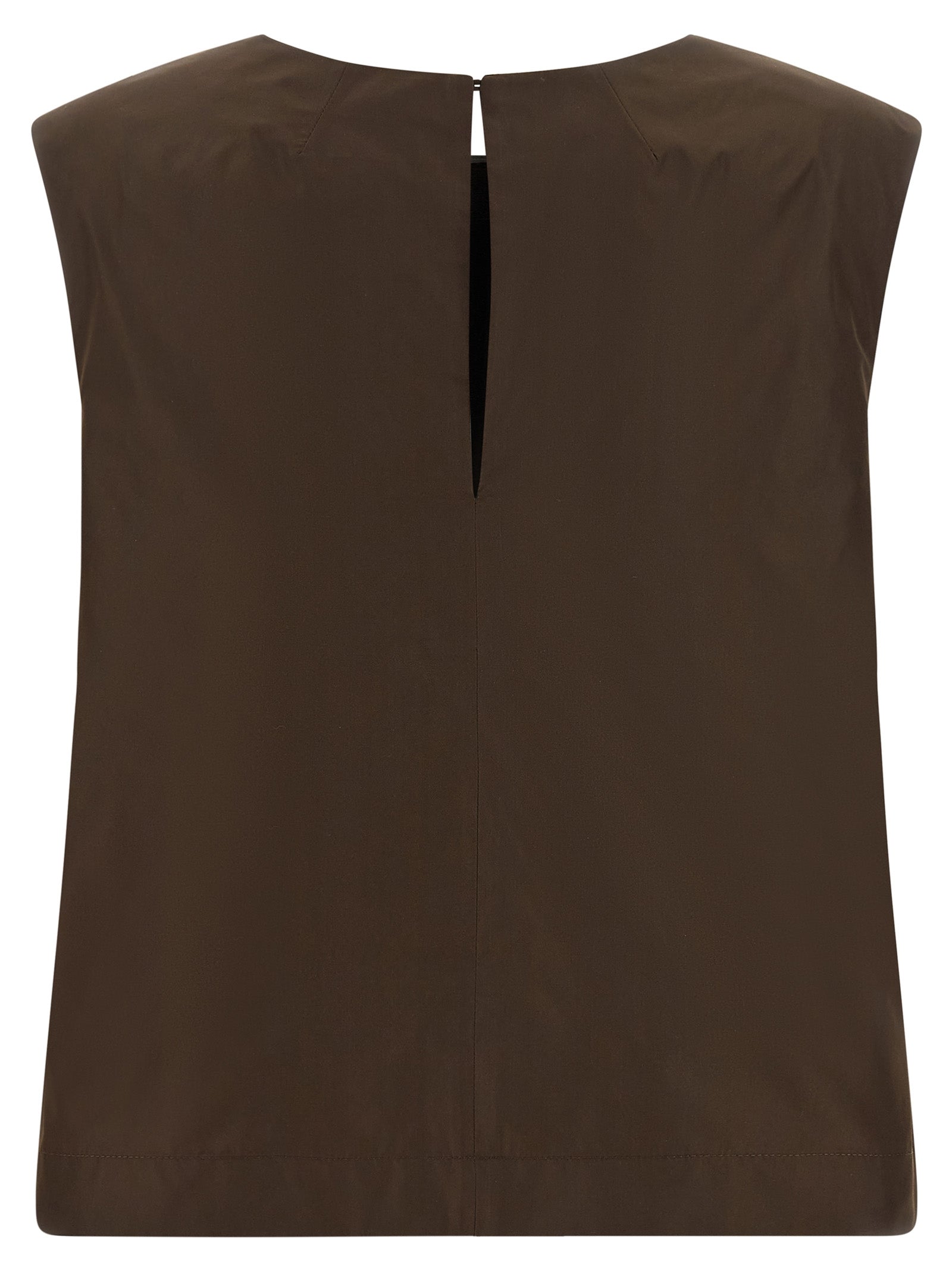 P.A.R.O.S.H. Brown Polyester Shirt