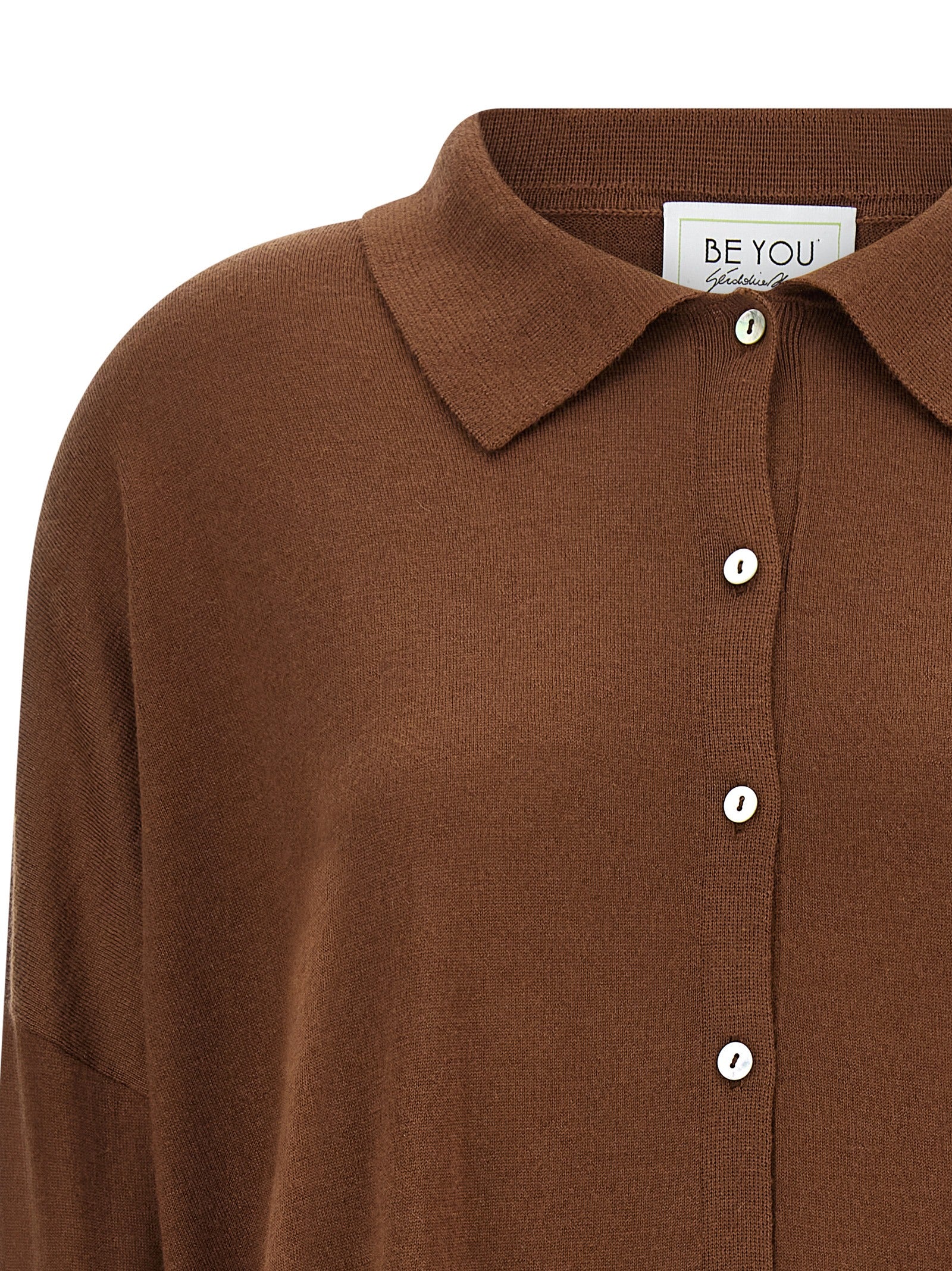 BE YOU Brown Cashmere Cardigan