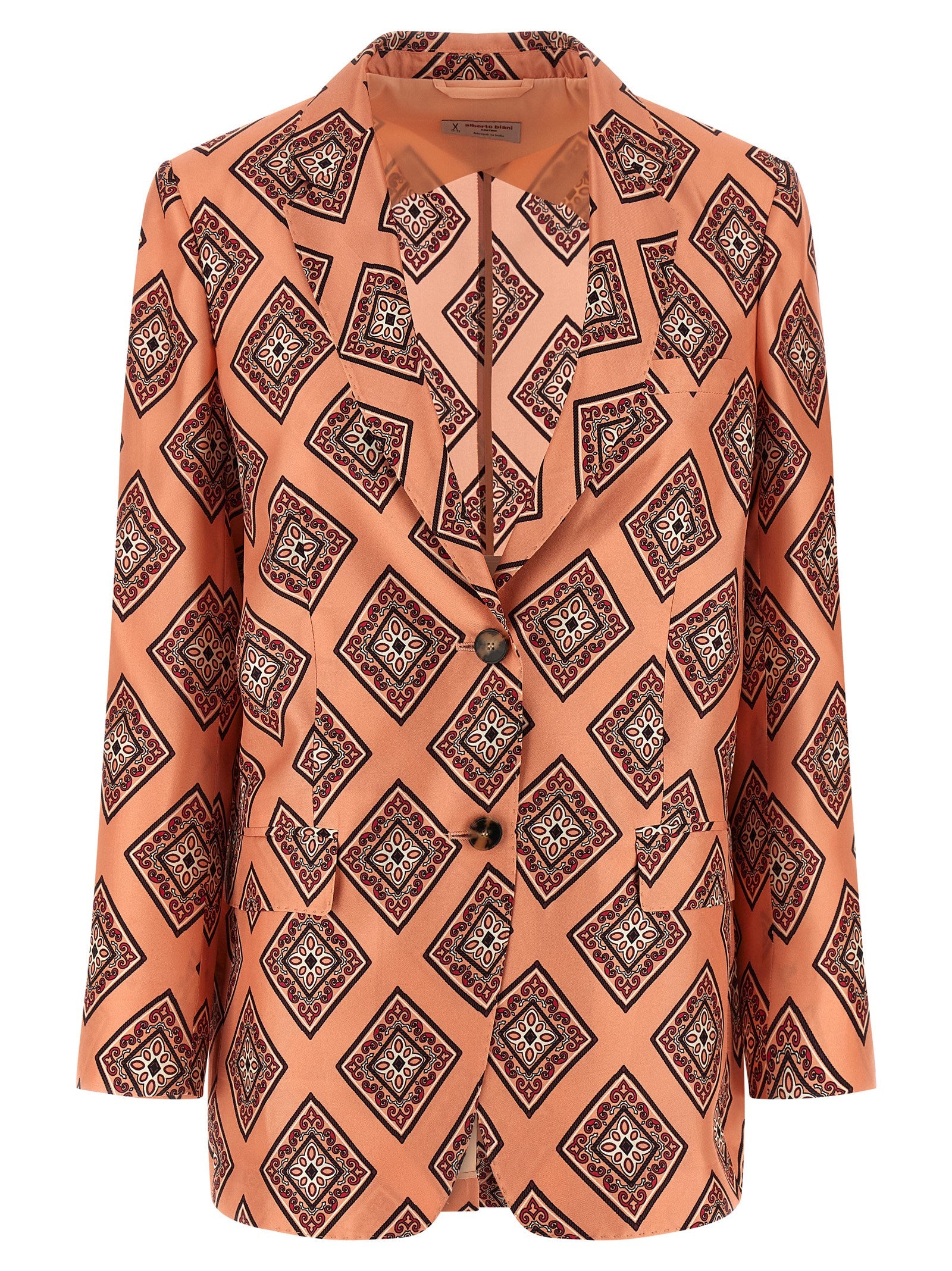 Alberto Biani Multicolor Silk Blazer