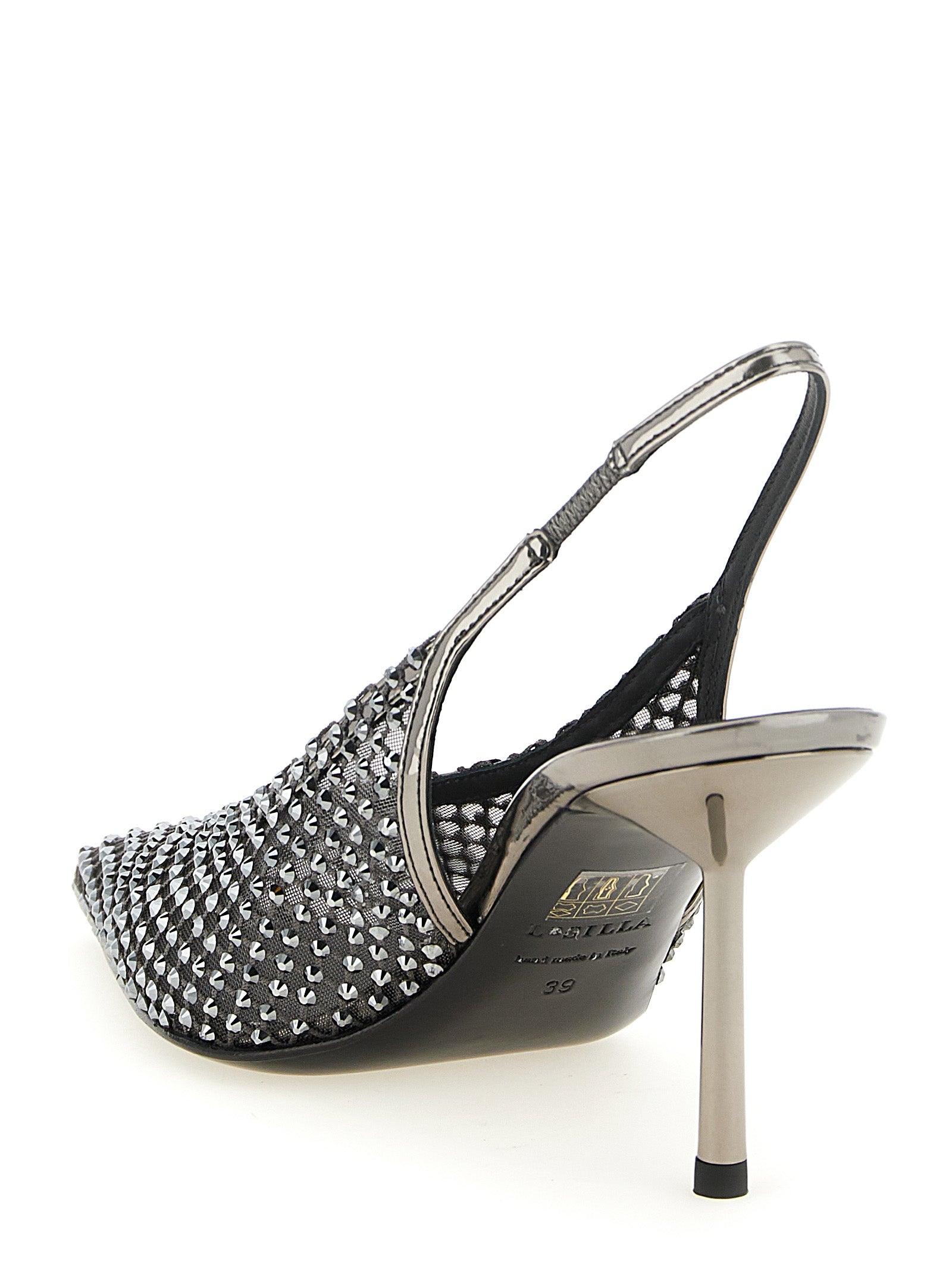 LE SILLA Gray Polyester High Heel Pumps