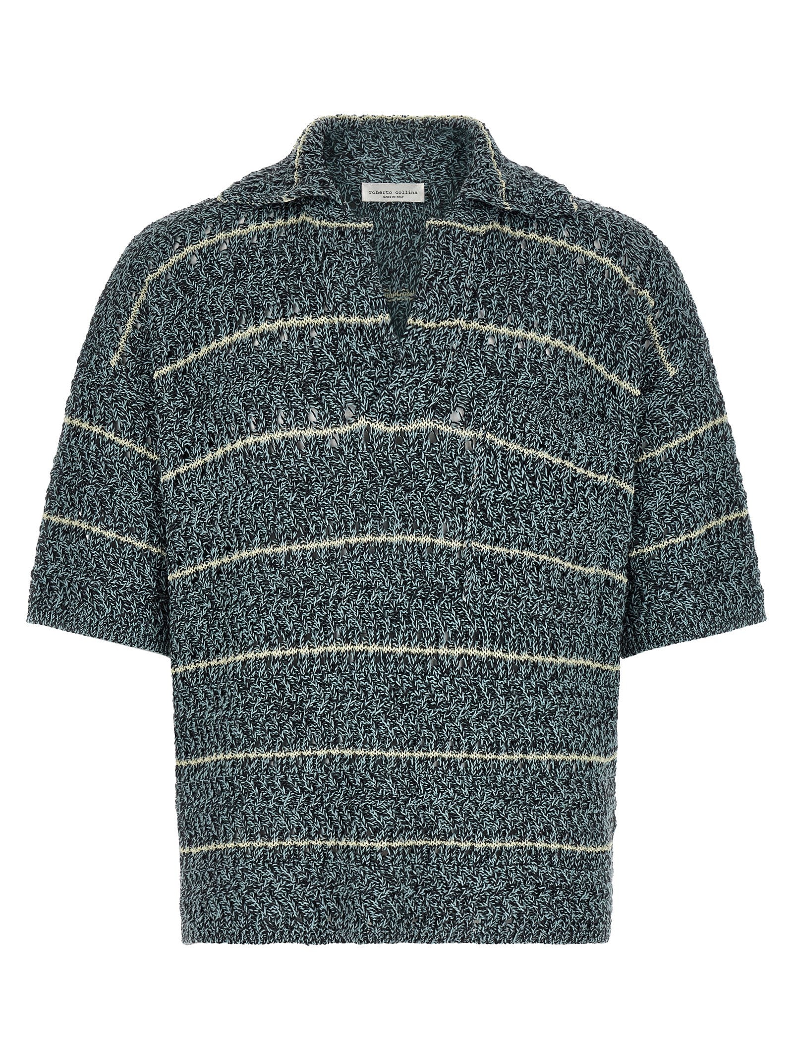Roberto Collina Multicolor Cotton Polo Shirt