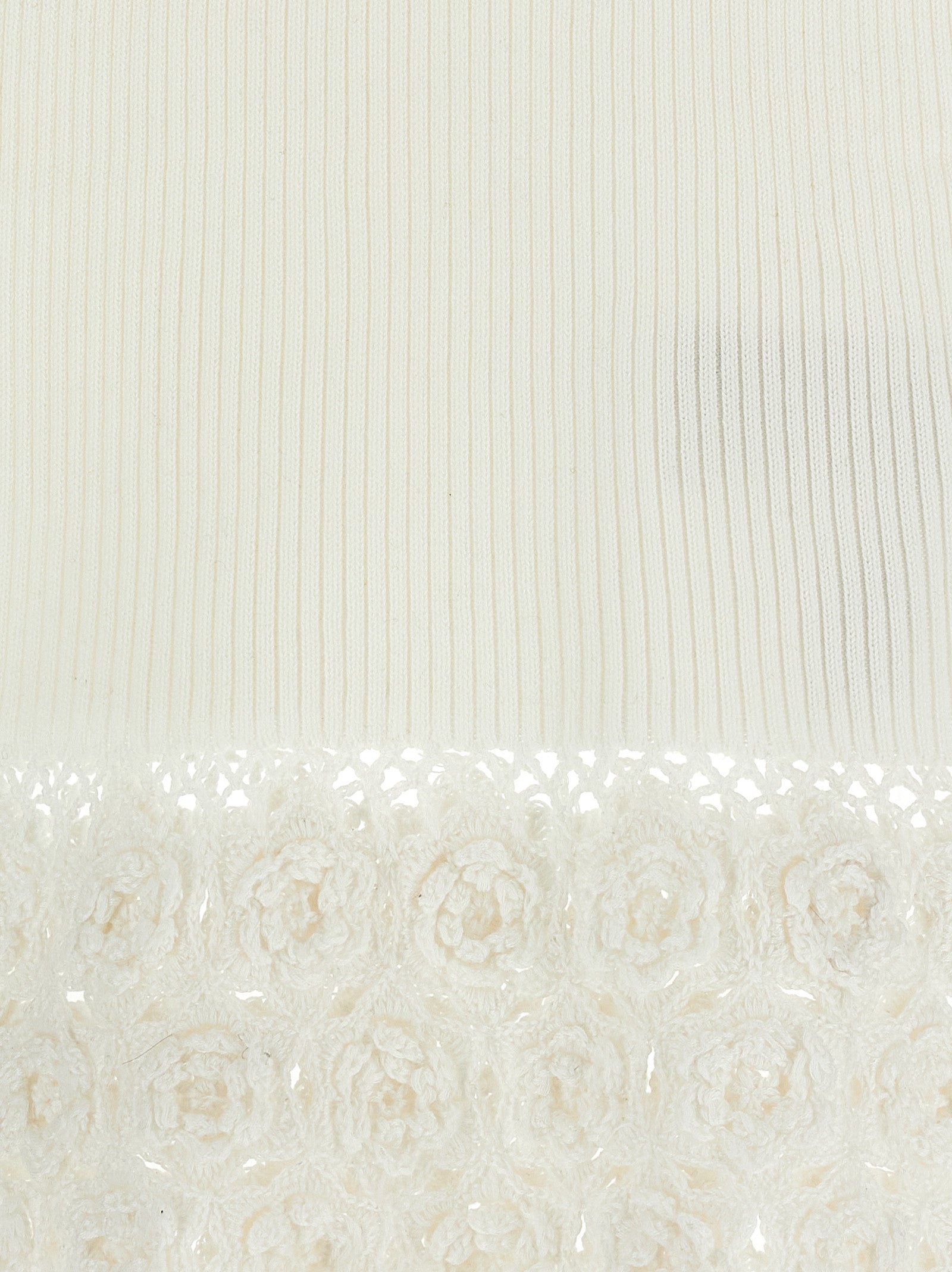 Ganni White Organic Cotton Sleeveless Jacket