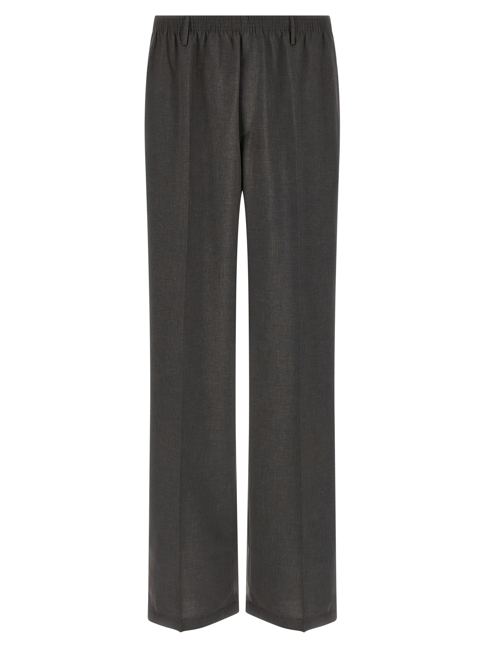 CELLAR DOOR Gray Polyester Casual Pants