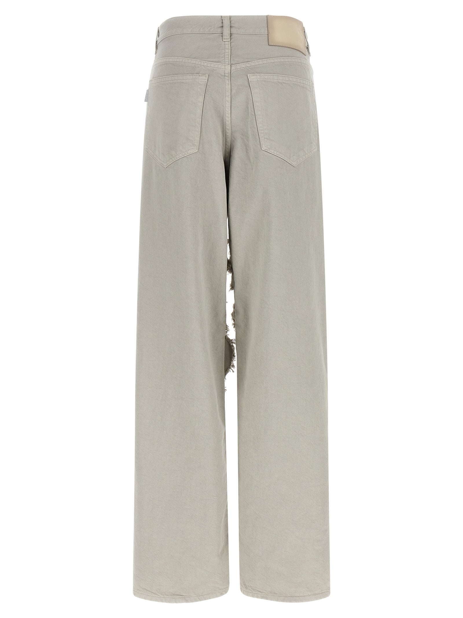 Haikure Gray Cotton Flared Jeans