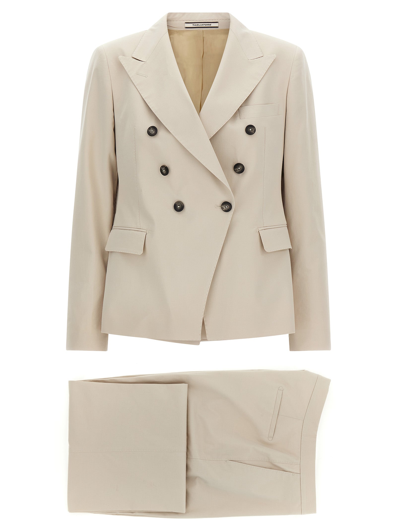 Tagliatore Beige Cotton Blazer
