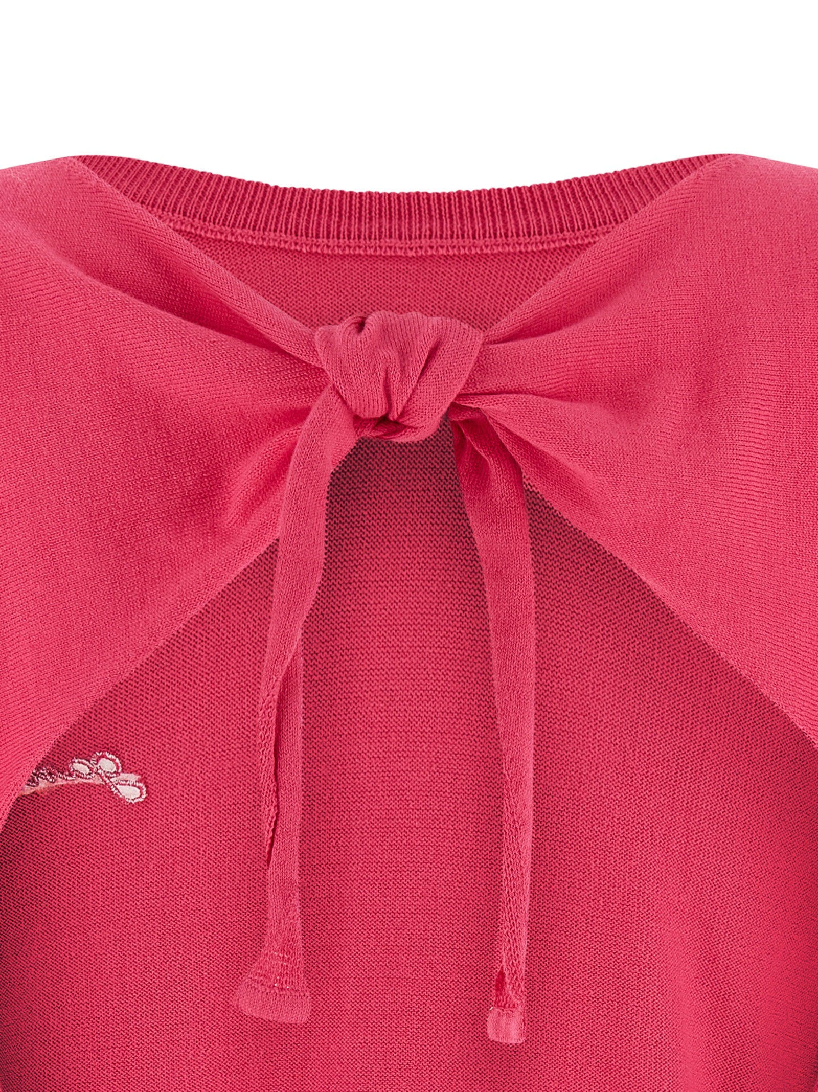 Ganni Fuchsia Organic Cotton Cardigan