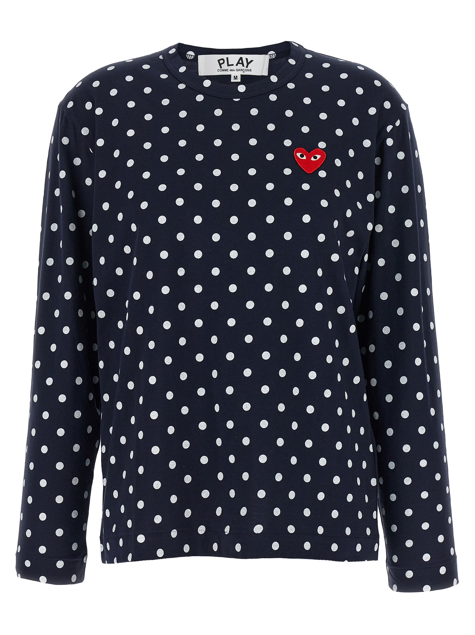 Comme Des Garçons Play Blue Cotton Long Sleeve T-Shirt