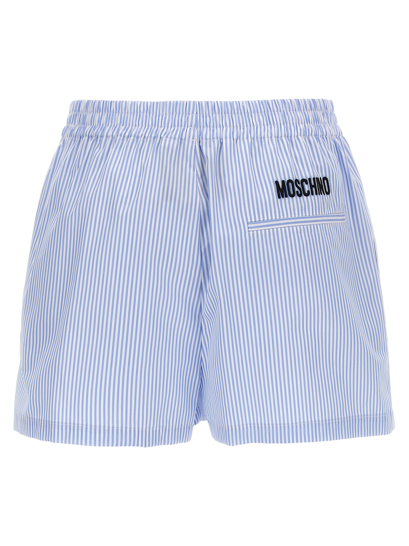 Moschino Blue Cotton Bermuda Shorts