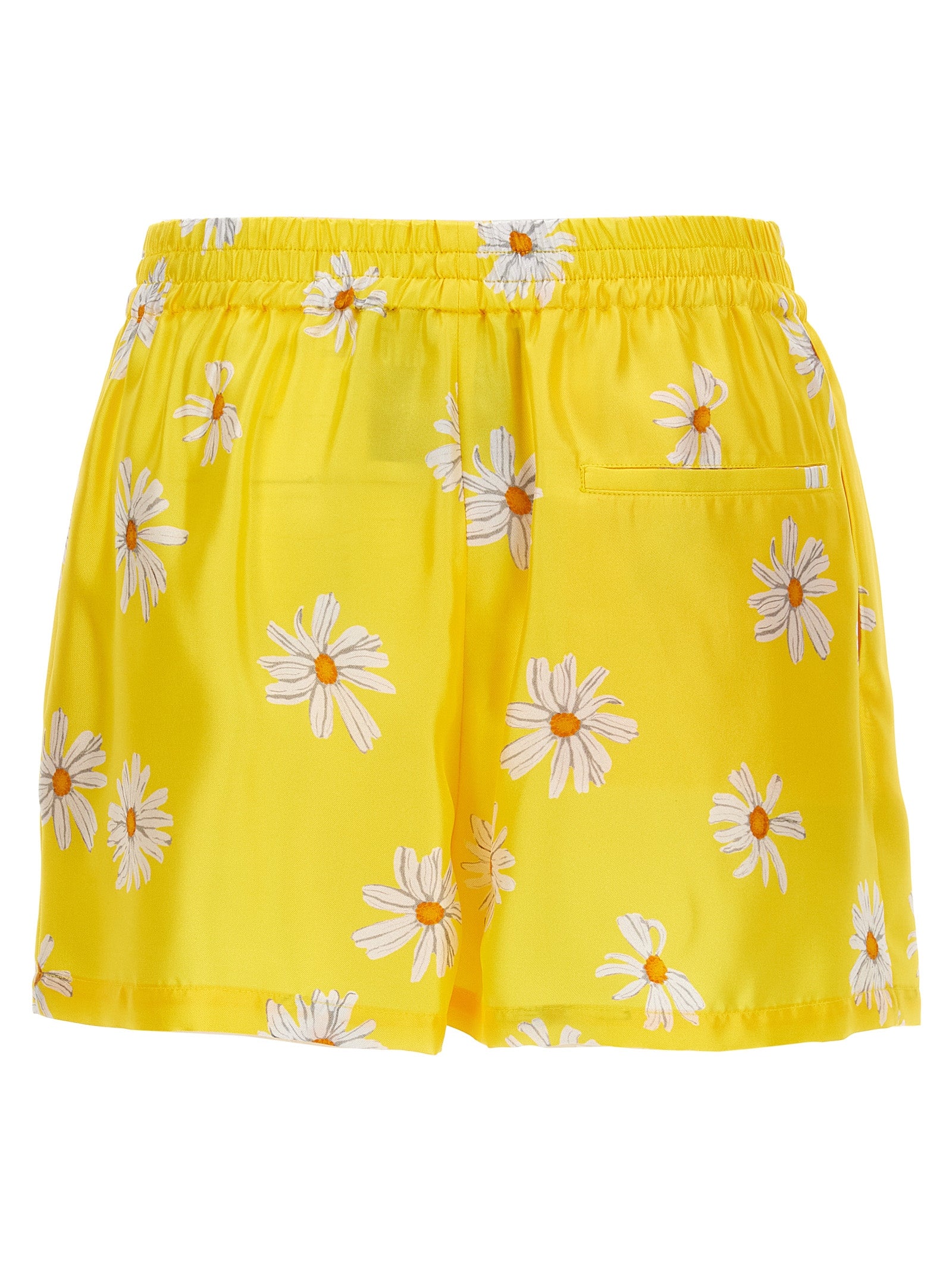 Moschino Bicolor Silk Bermuda Shorts