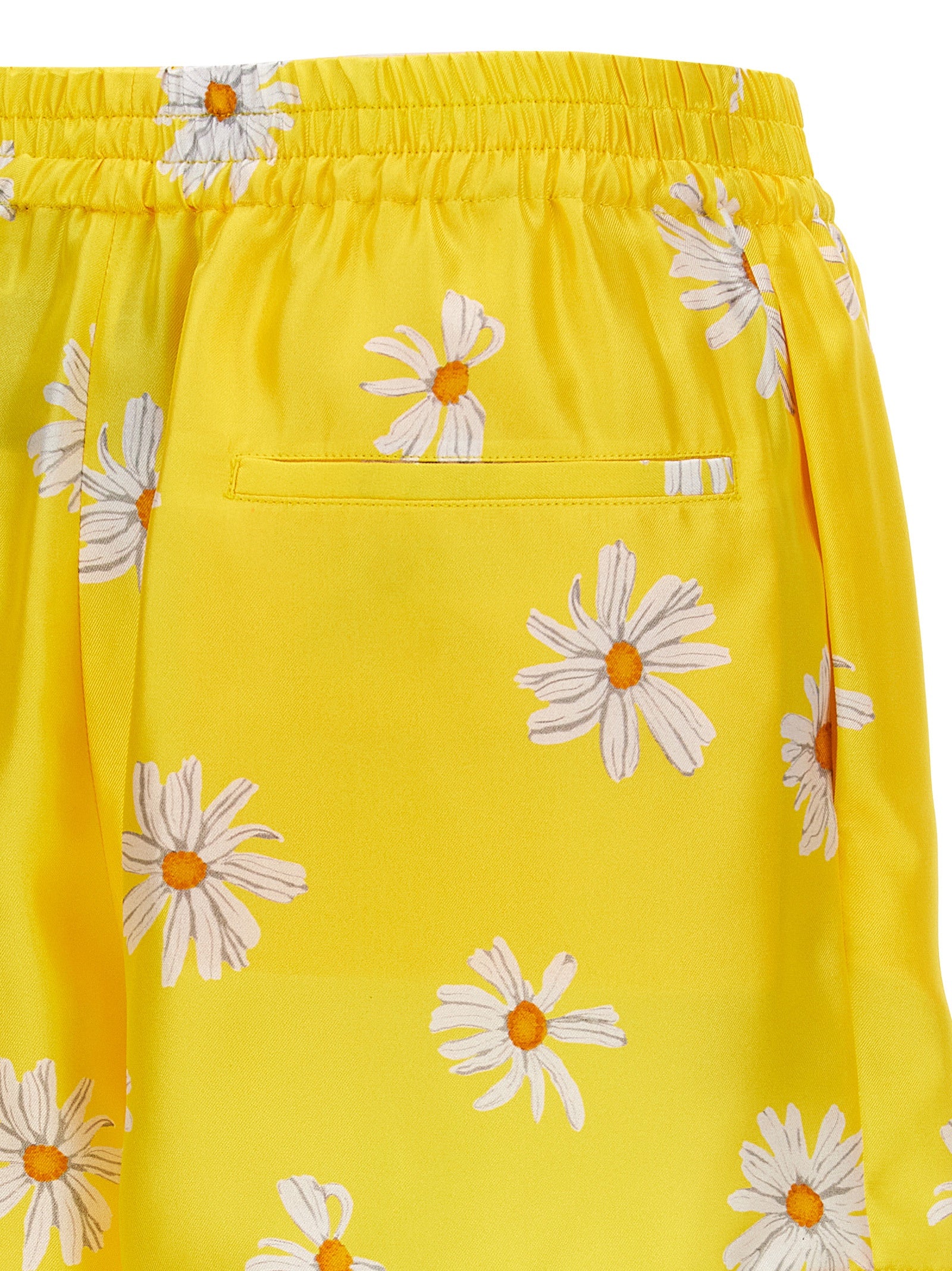 Moschino Bicolor Silk Bermuda Shorts